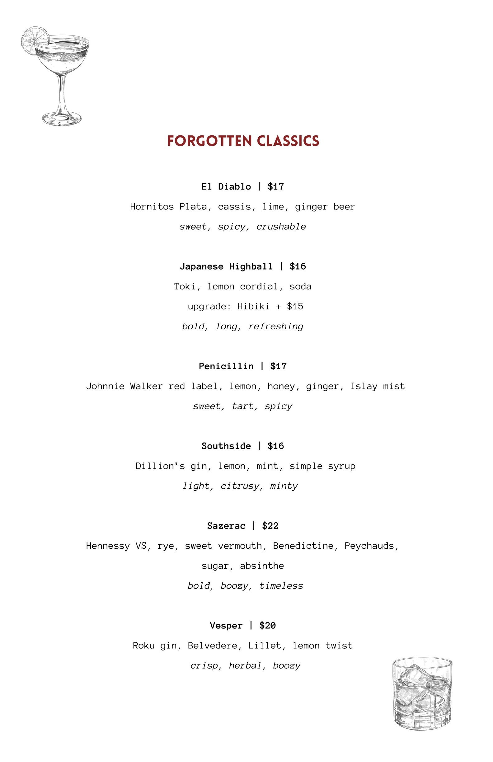 2025 Summer Drinks Menu - Forgotten Classics.jpg