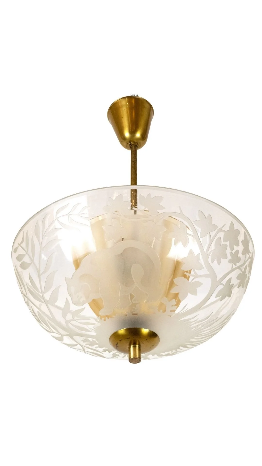 A Swedish Modern Pendant by Birger Ekman for Glössner Co