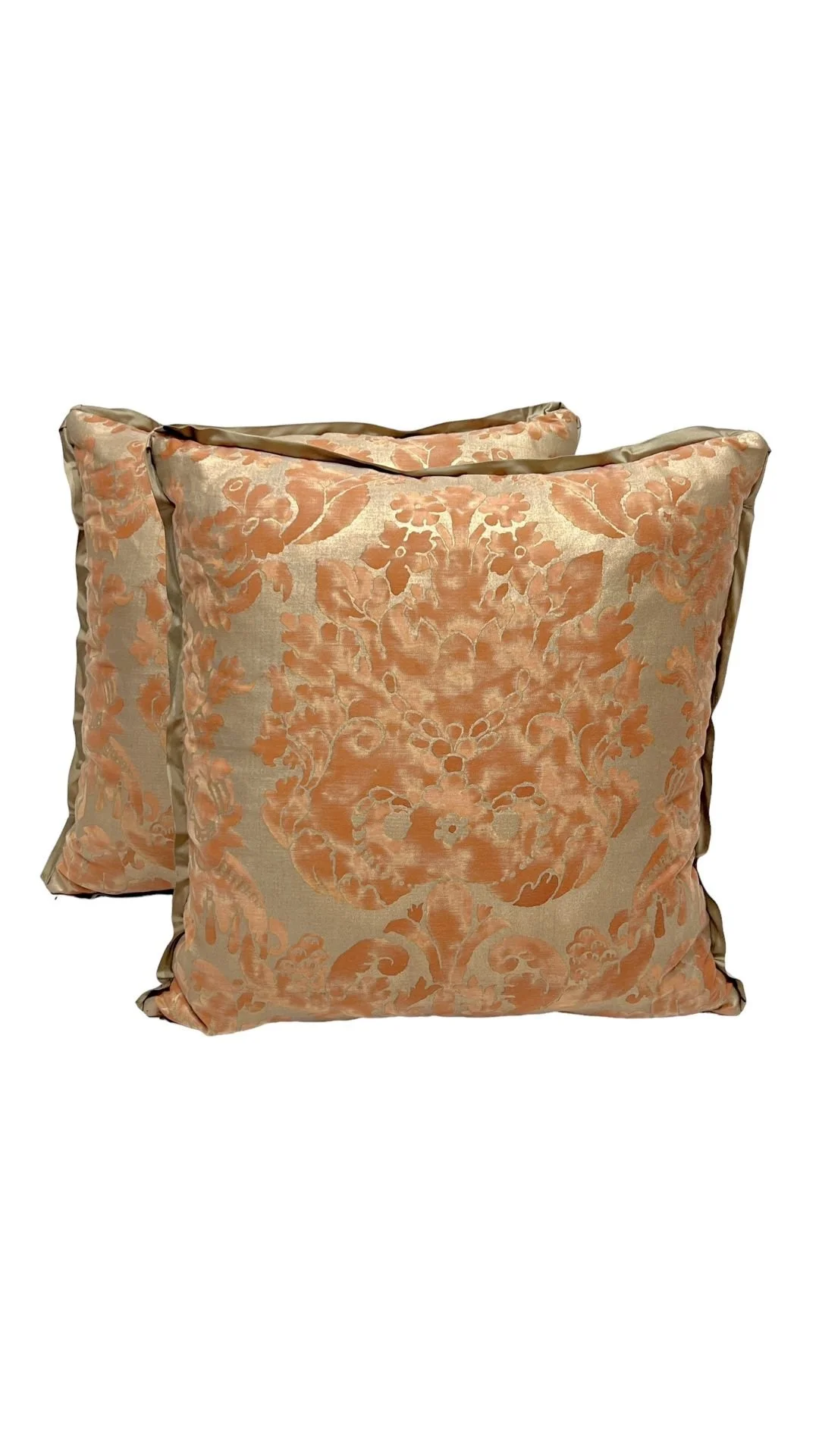 A Pair of Fortuny Cushions in the DeMedici Pattern
