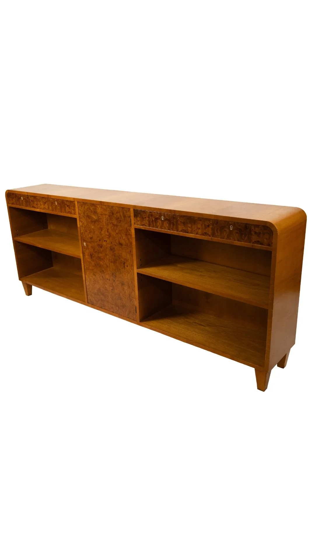 A Swedish Waterfall Edge Low Cabinet