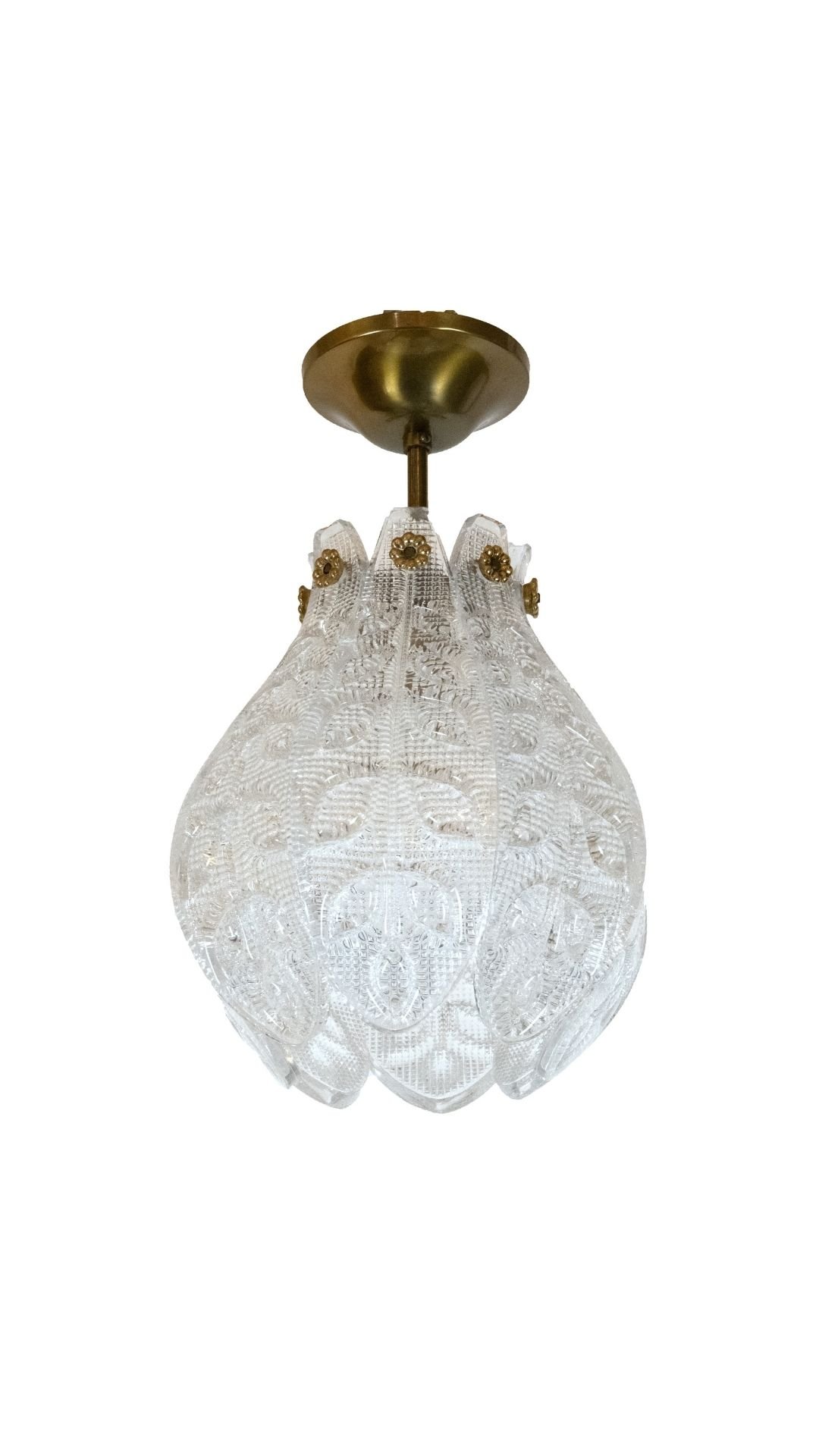 A Tulip-Form Pendant by Carl Fagerlund for Orrefors