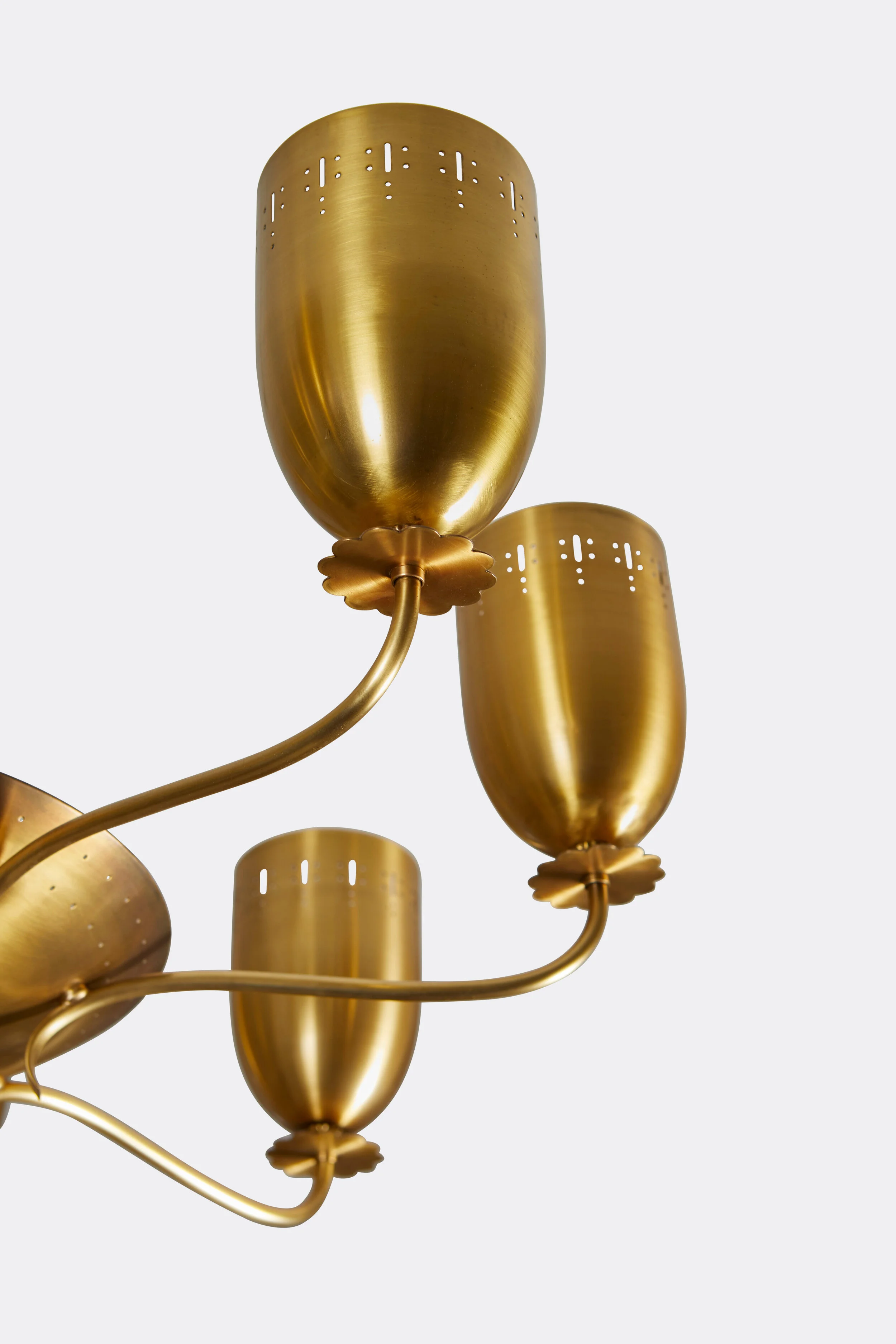 German MidCentury Modern Eight Arm Chandelier — David Duncan Studio