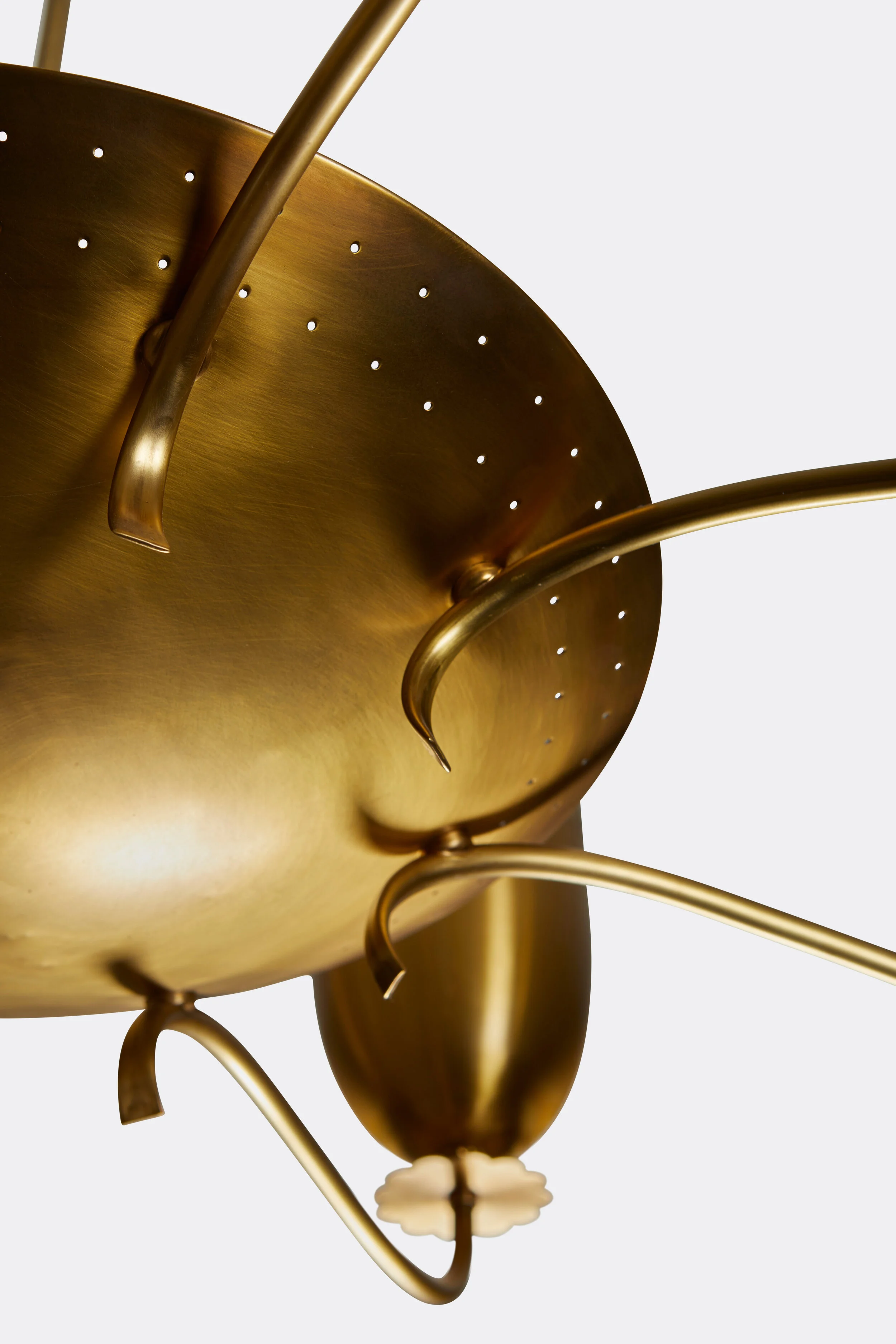 German MidCentury Modern Eight Arm Chandelier — David Duncan Studio