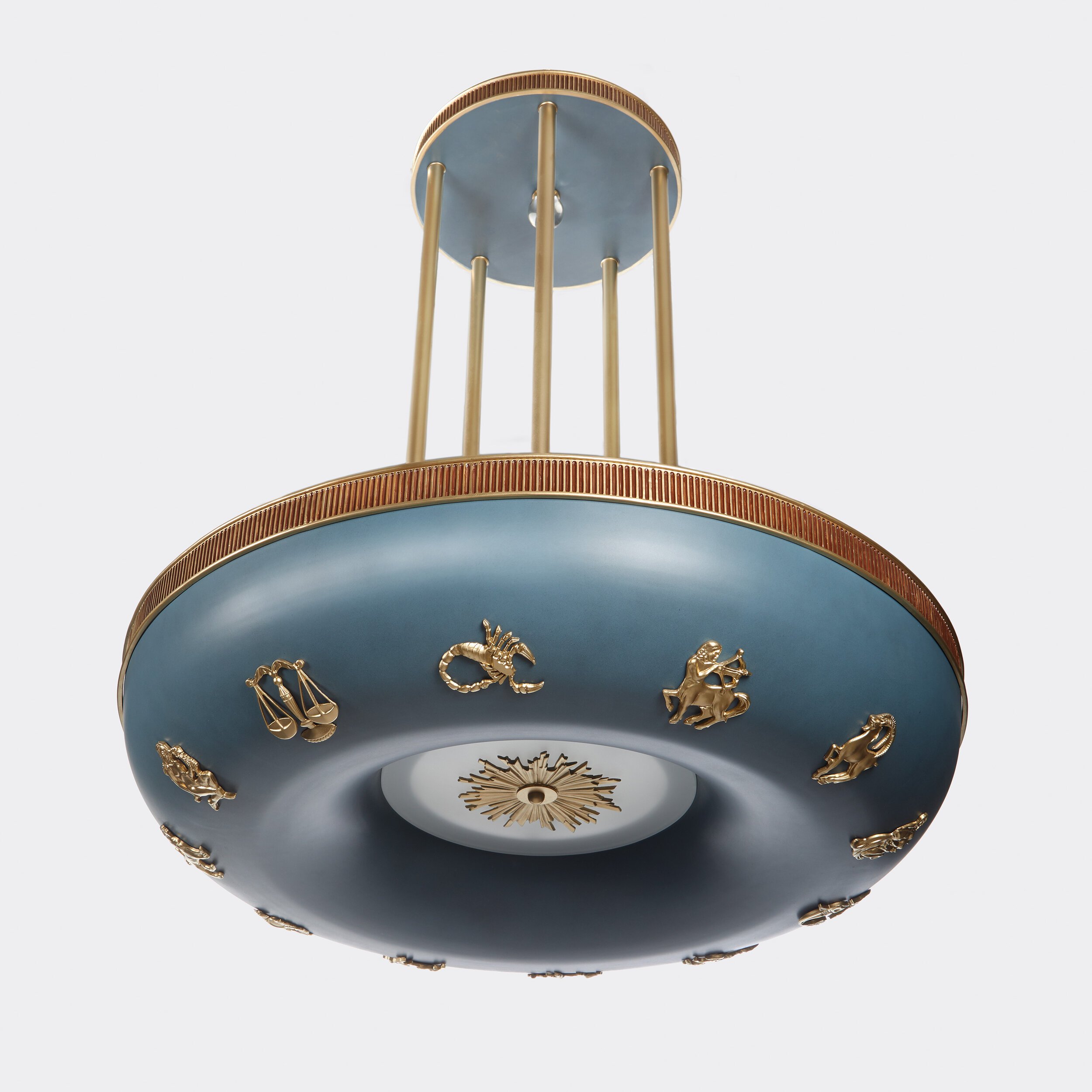 36" Zephyr Zodiac Pendant