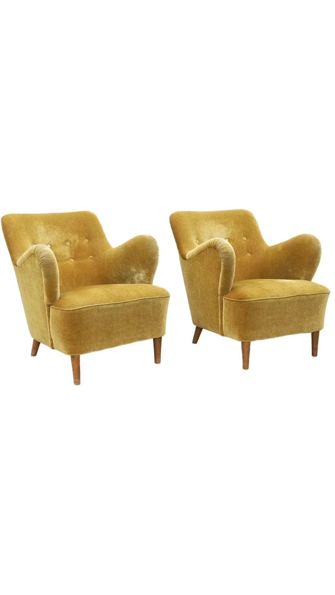 A Pair of Swedish Modern Armchairs