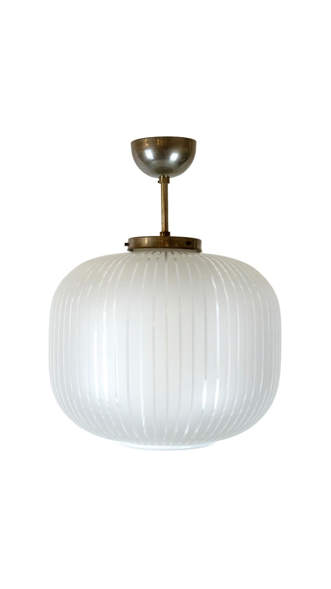 A Model 573 Glass Pendant by Malmö Metalurufabrik