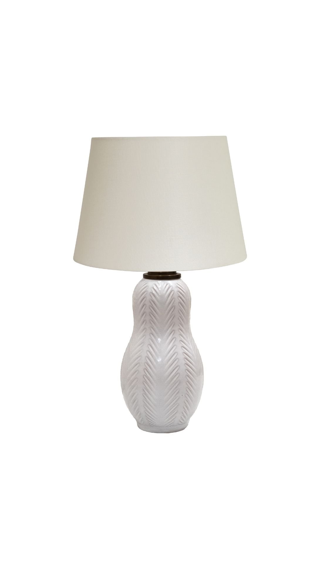 A Glazed Earthenware Table Lamp by Anna-Lisa Thomson