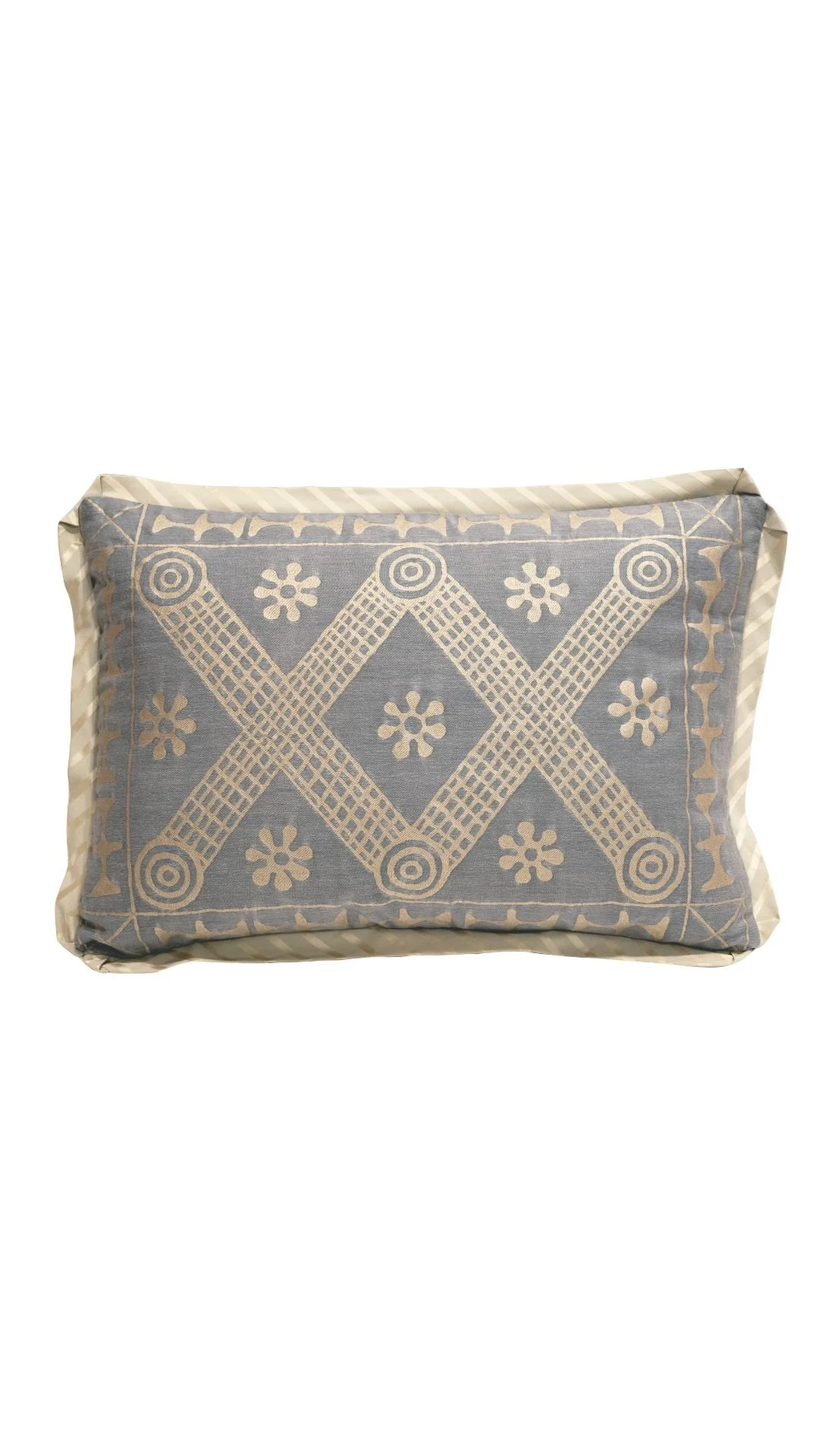 A Fortuny Cushion in the Ashanti Pattern