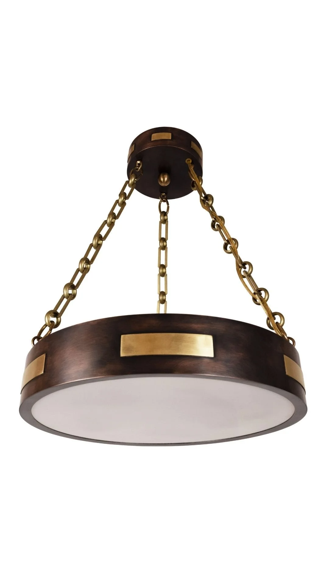 The Blazon Pendant in Patinated Copper