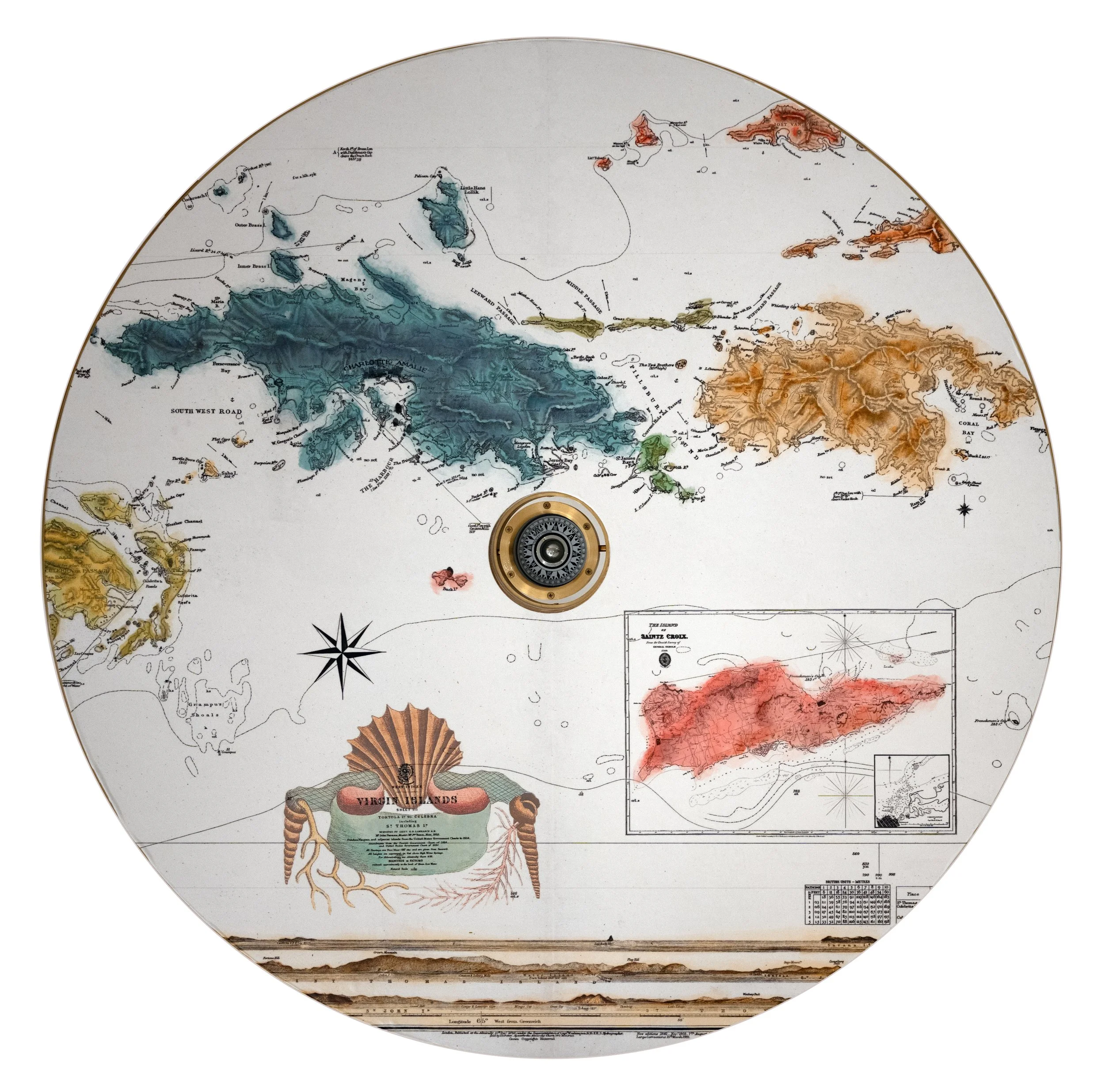 The Cartografico Card Table — David Duncan Studio