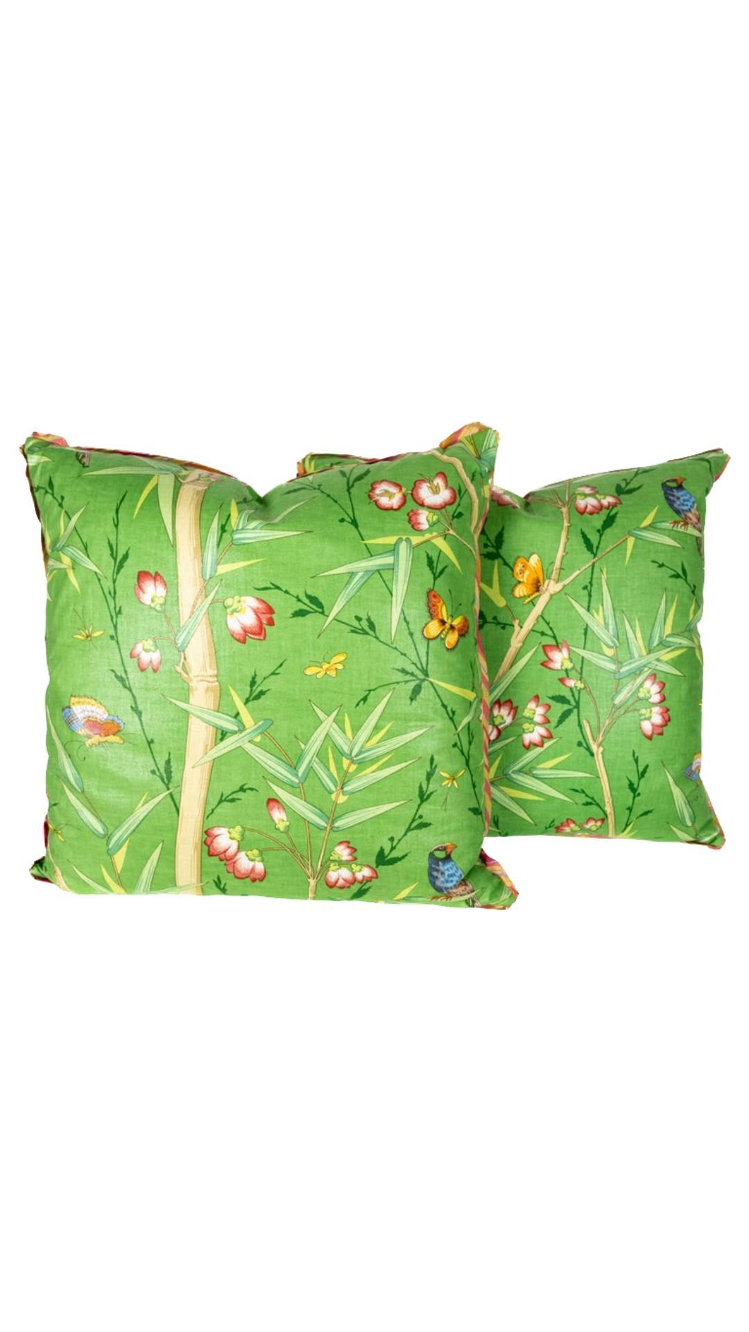 Vintage Chinoiserie Chintz Cushions