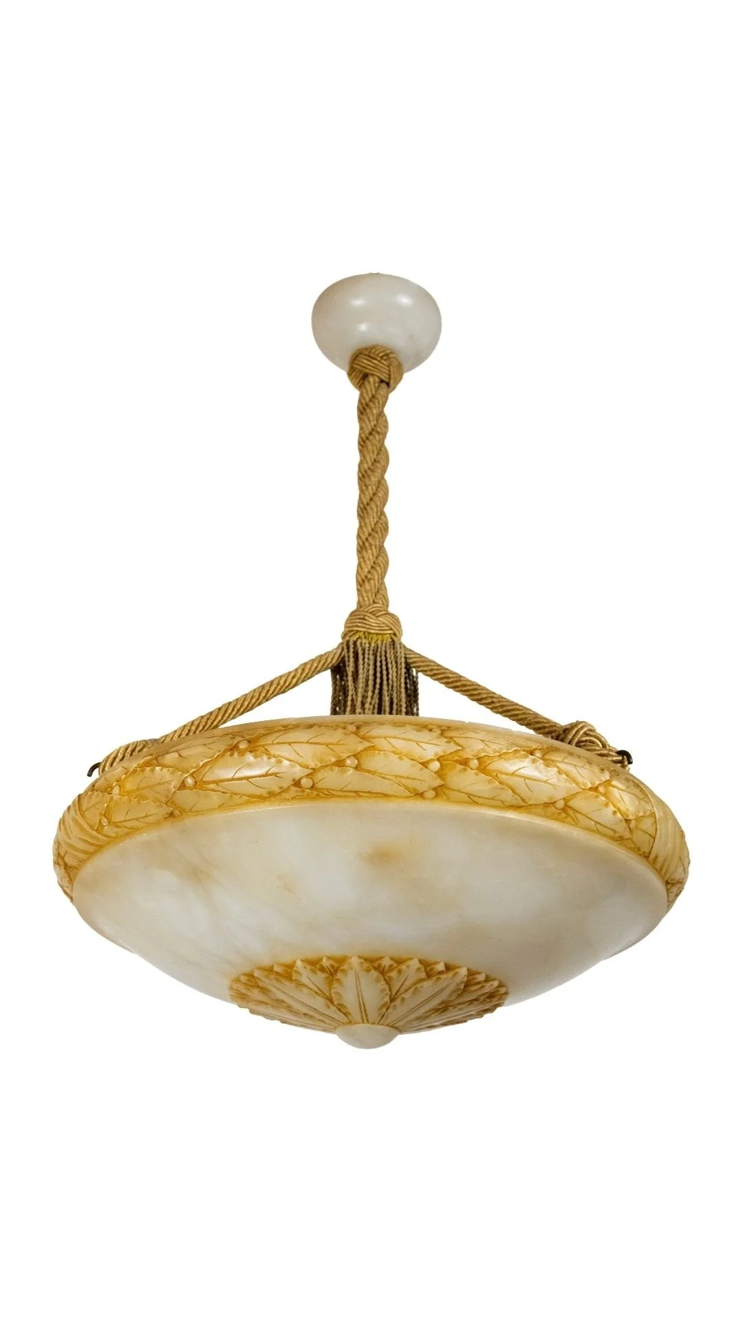 A Neo-Classical Alabaster Pendant