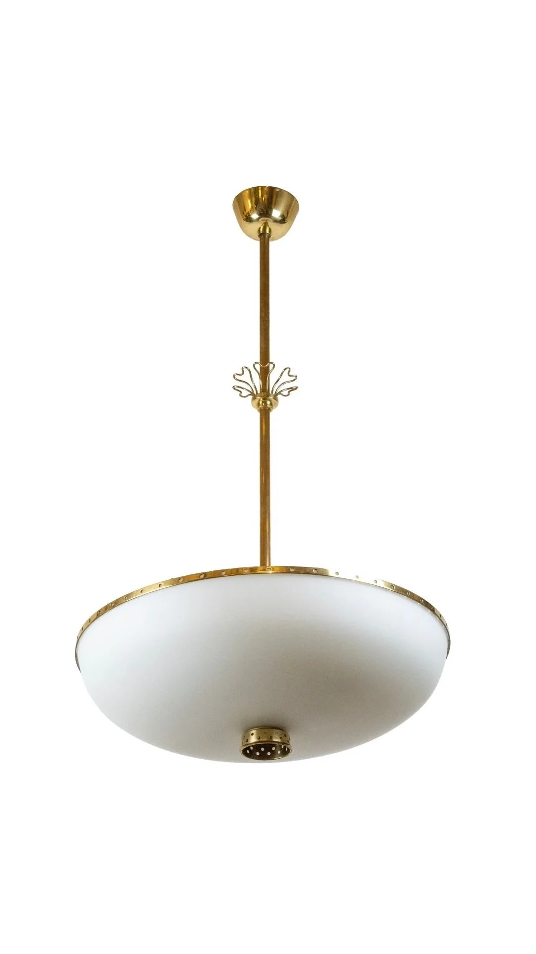 A Swedish Modern Opal Glass Pendant