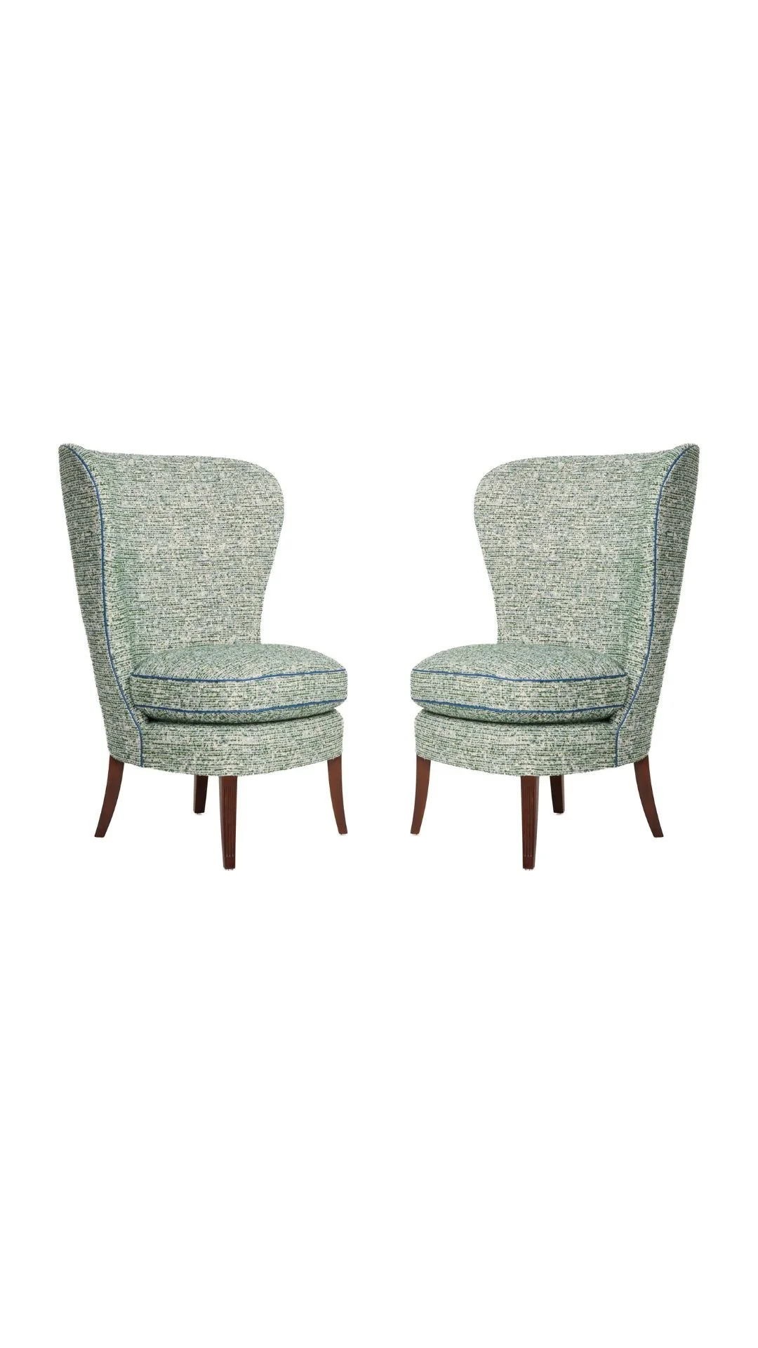 A Pair of Swedish Grace Period High Back Chairs