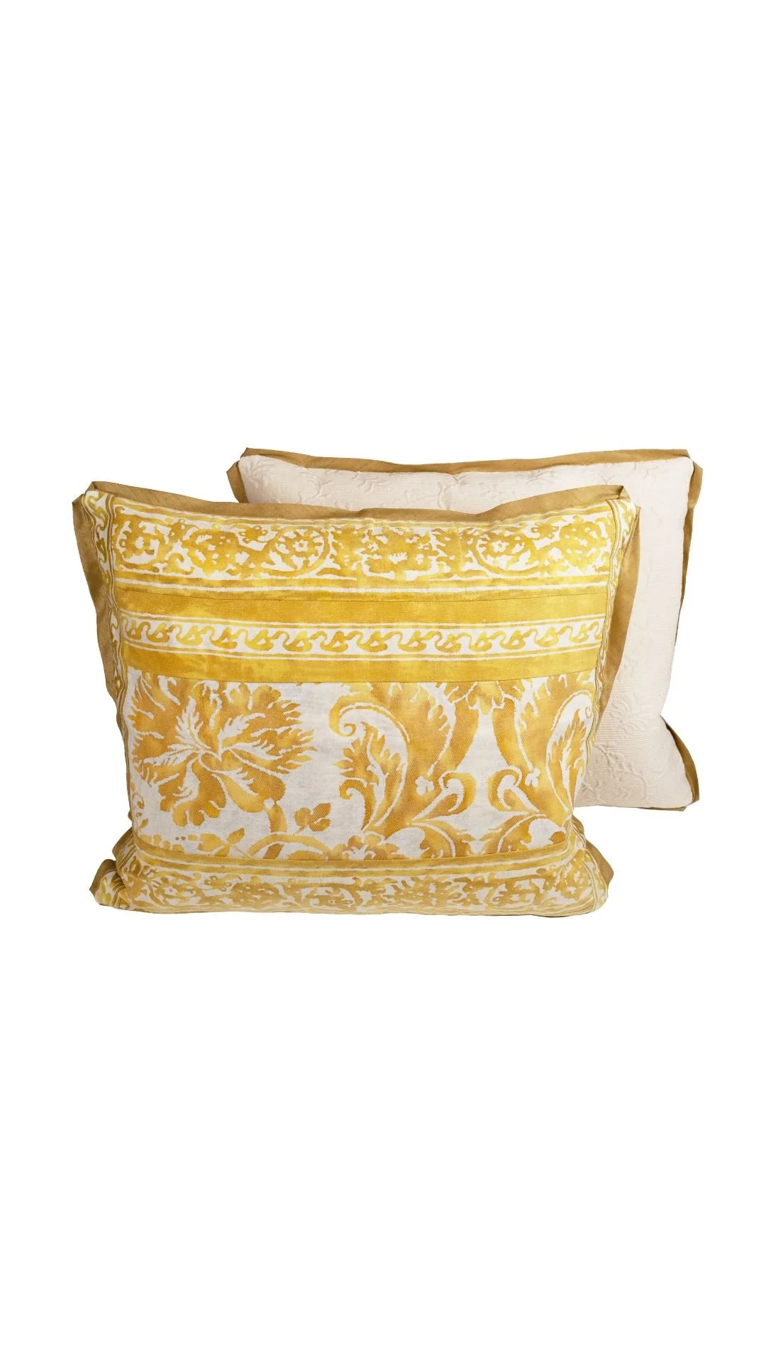 A Pair of Fortuny Cushions in the DeMedici Pattern