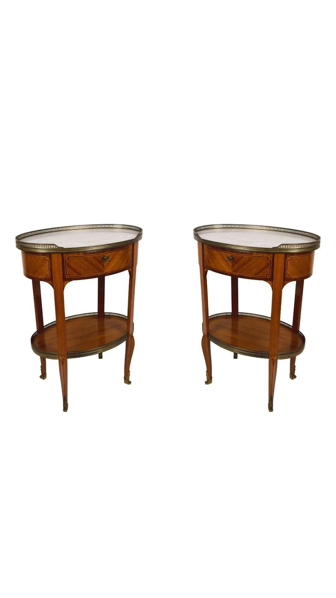 A Pair of Louis XV-Style Occasional Tables