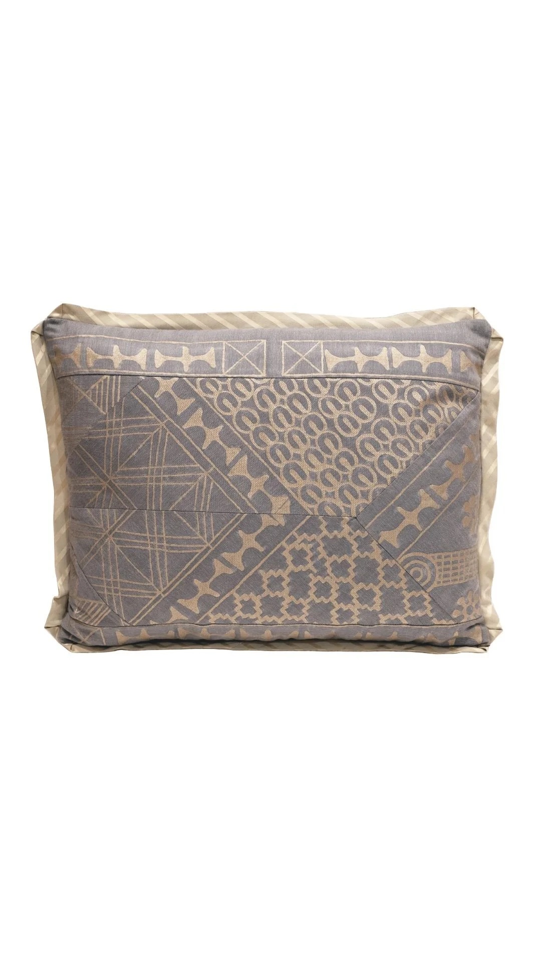 A Fortuny Fabric Cushion in the Ashanti Pattern
