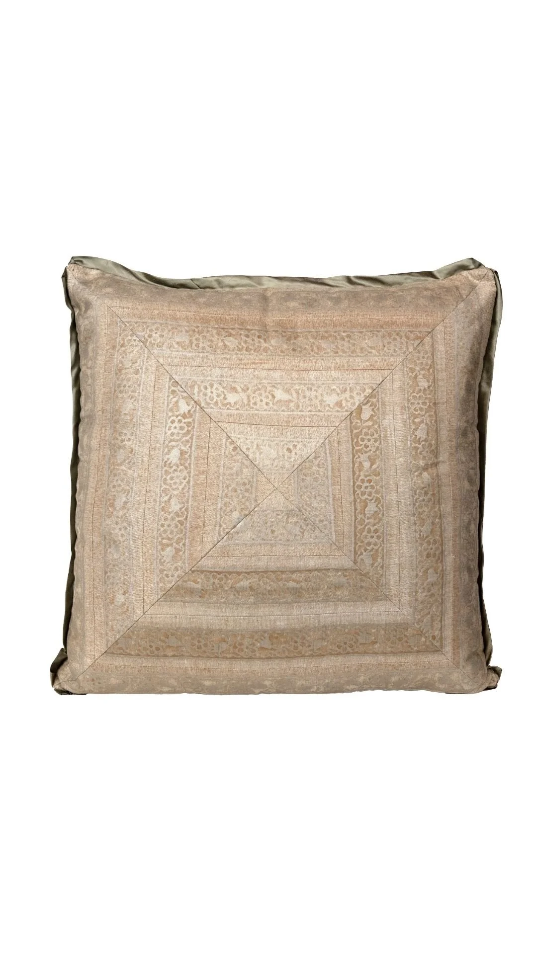 A Pieced and Mitered Fortuny Cushion