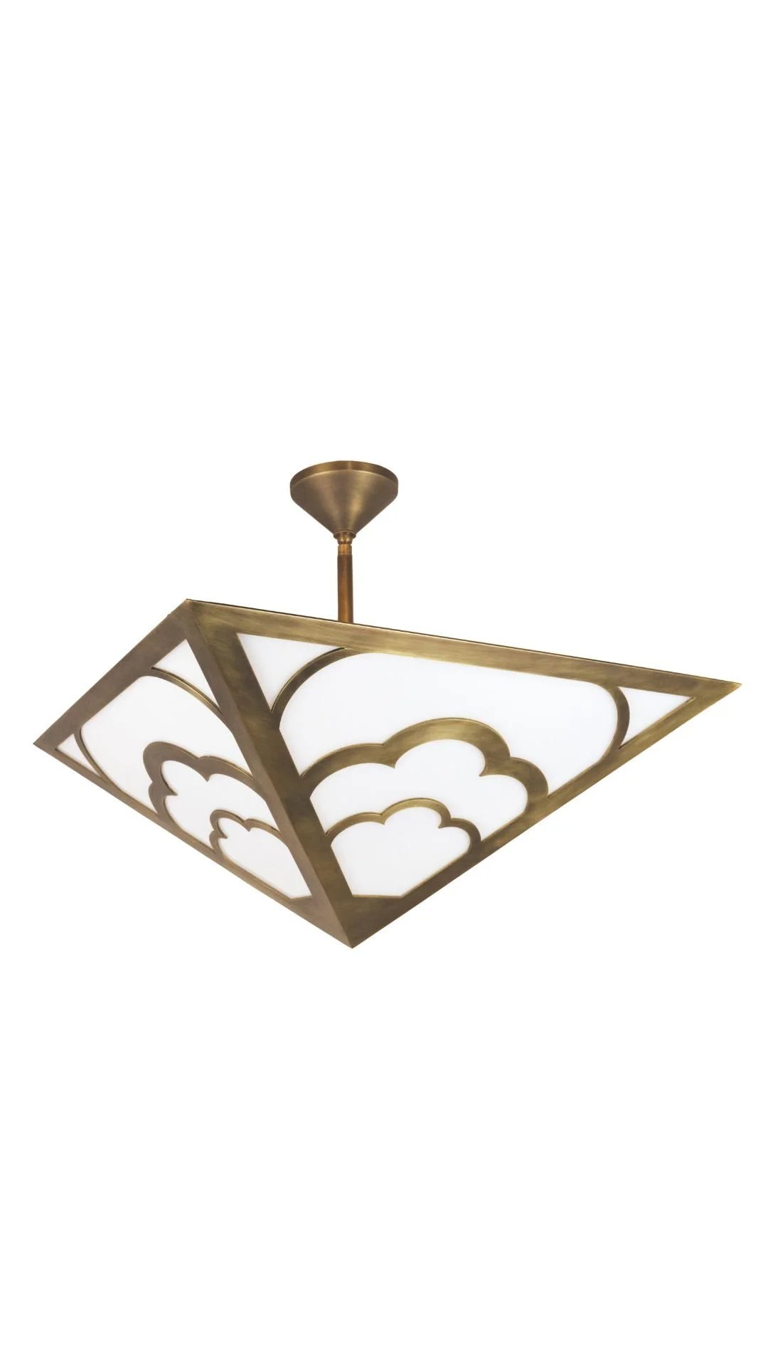 Large Nuages Pendant in Brass