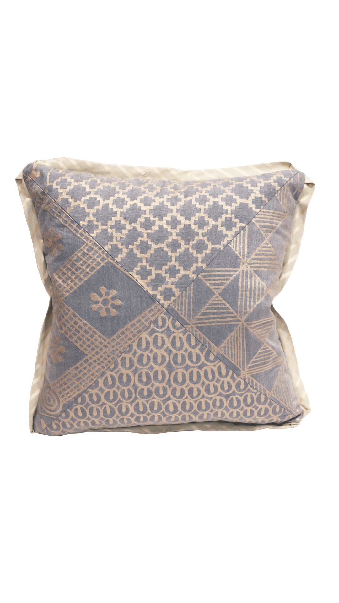 A Fortuny Fabric Cushion in the Ashanti Pattern