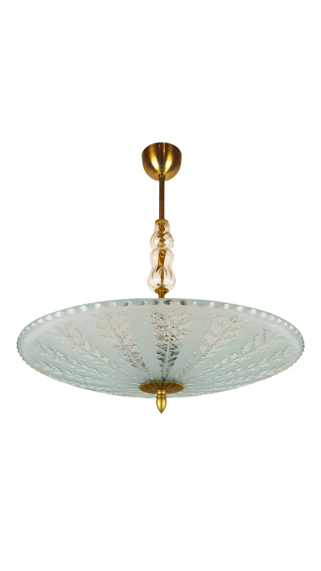 A Swedish Modern Glass Pendant