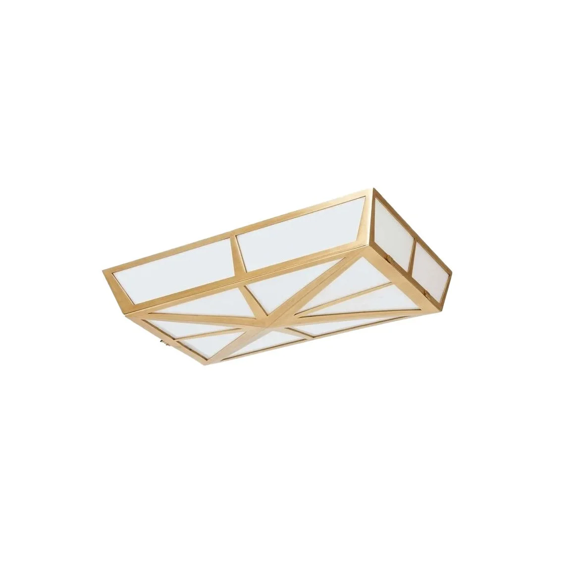 The Rectangular Compass Flush Mount