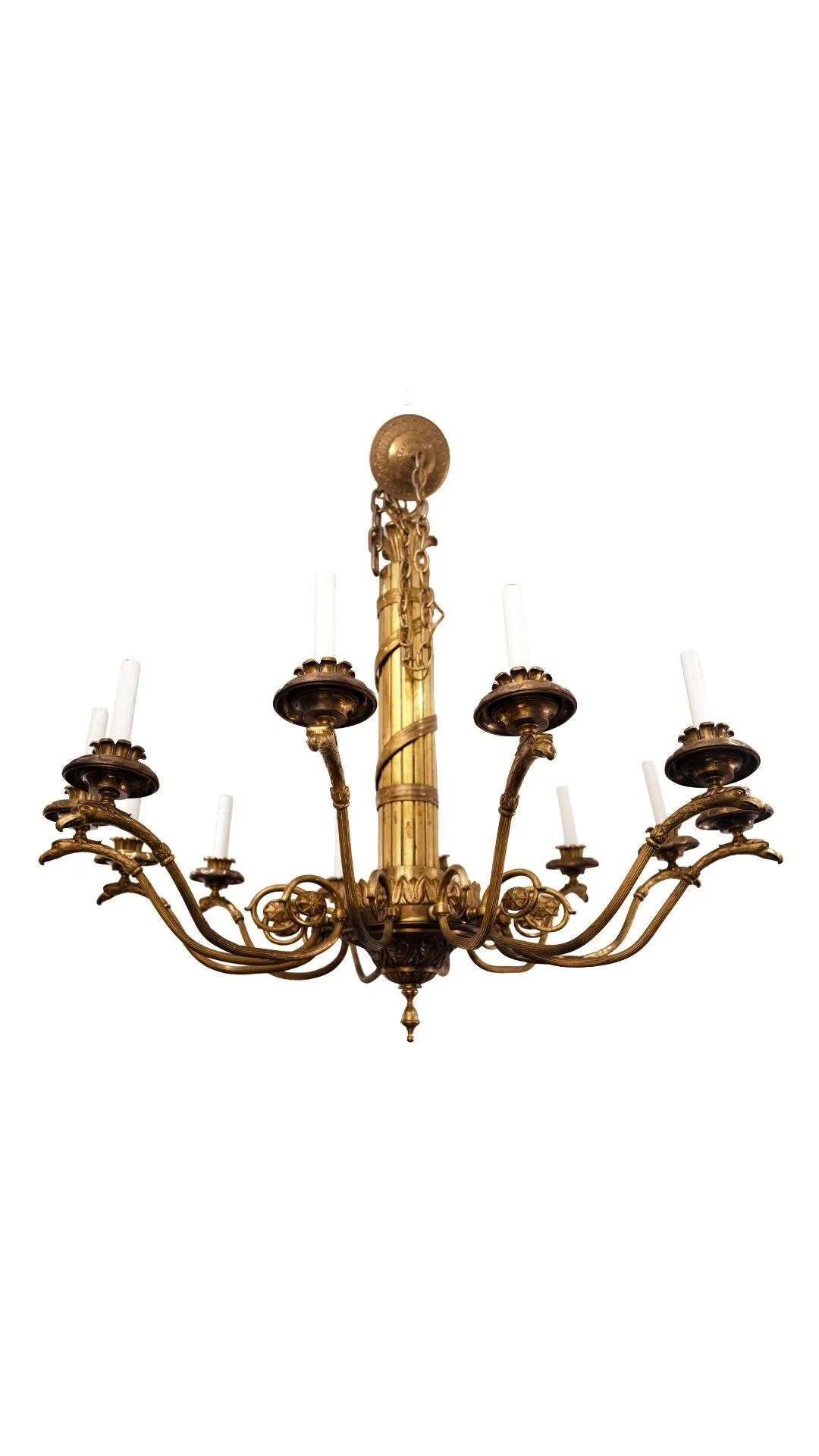 A Twelve-Light French Neoclassical-Style Chandelier