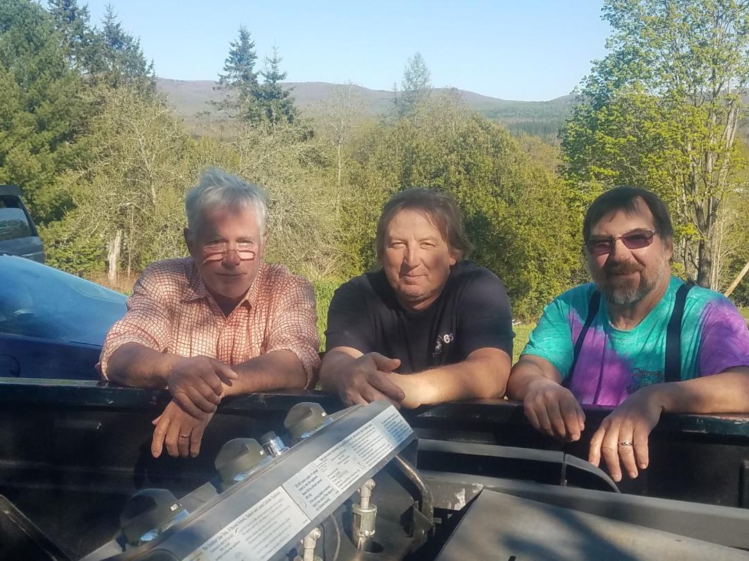 Grosvenor, Tom and Me in Vt on Toms farm. Great hunting