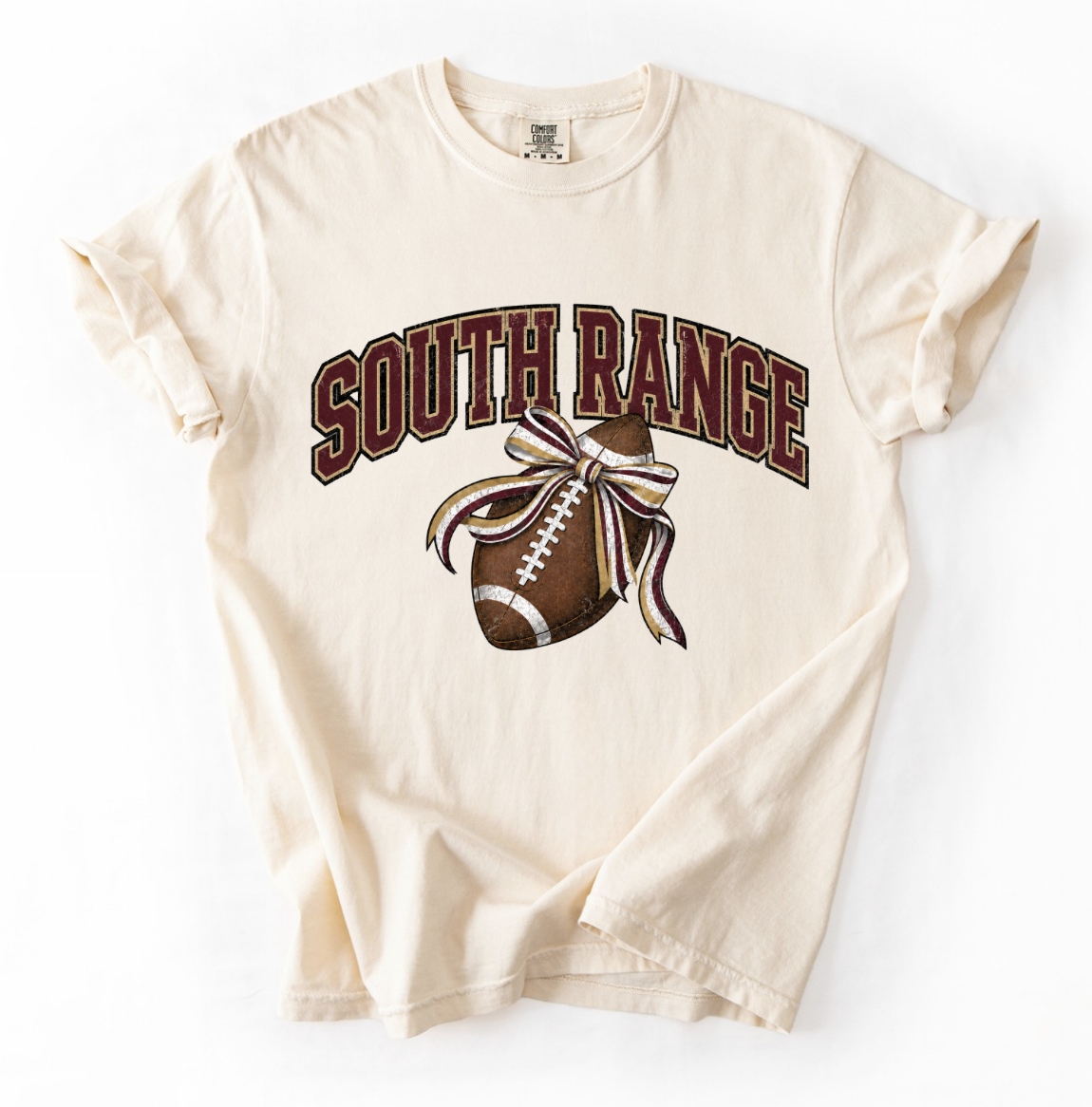 South Range Football- Ivory Tee