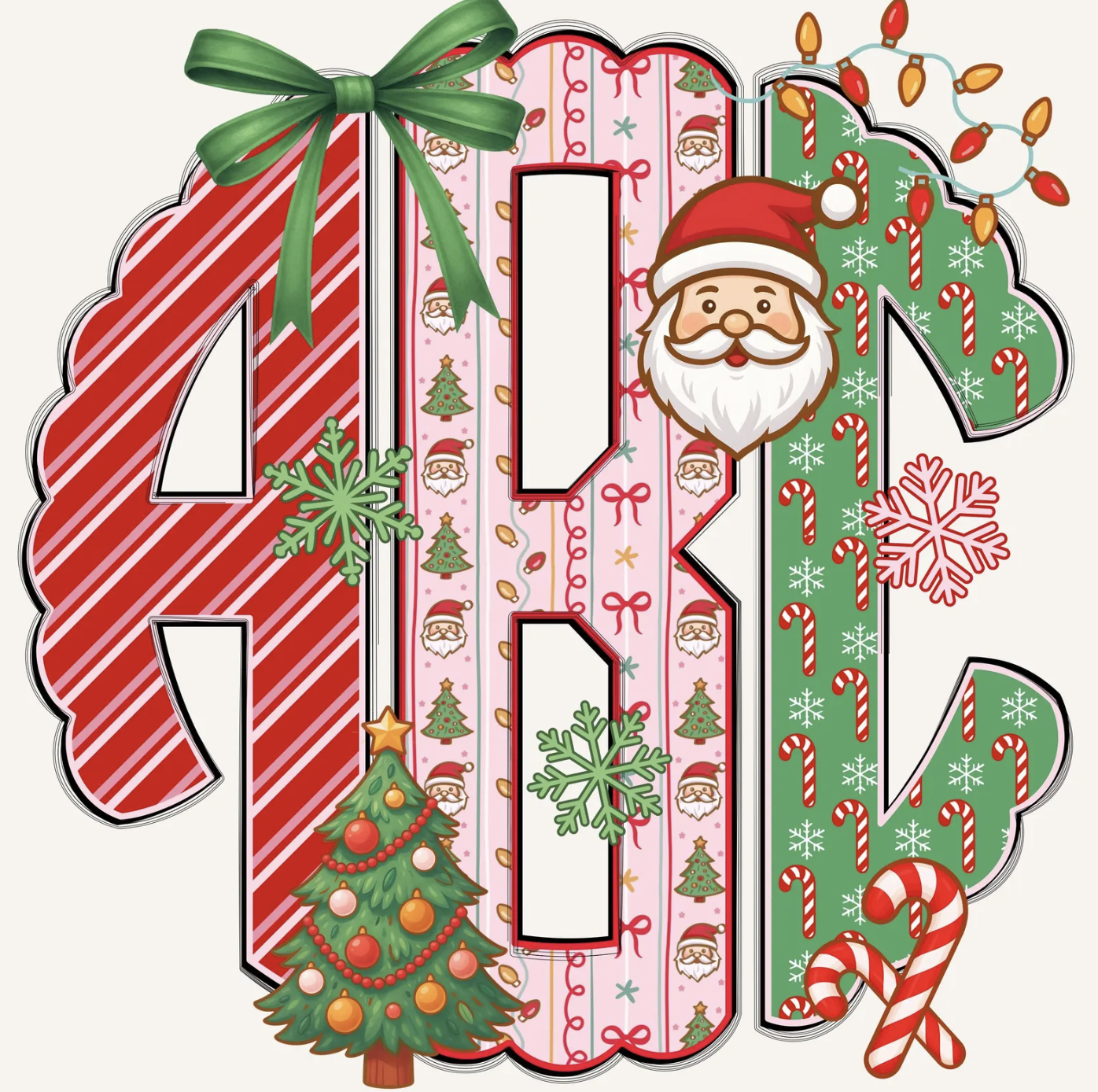 Holiday Monogram Sweatshirt (SANTA)