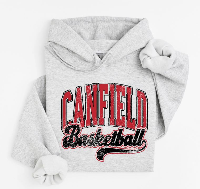Canfield Basketball- Ash HOODIE (grunge)