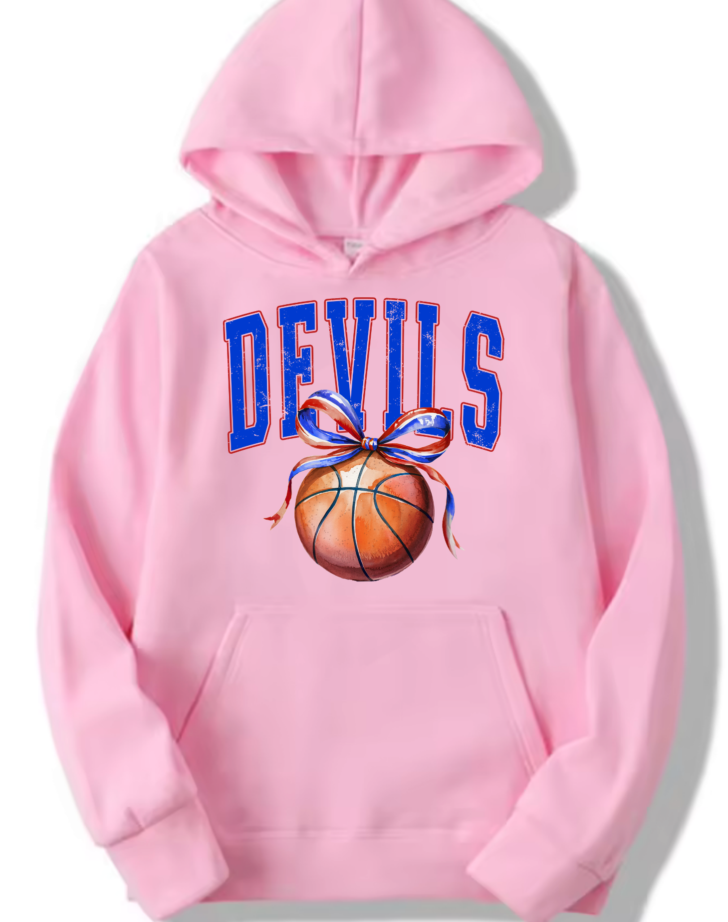 Lady Devils Basketball - PINK HOODIE