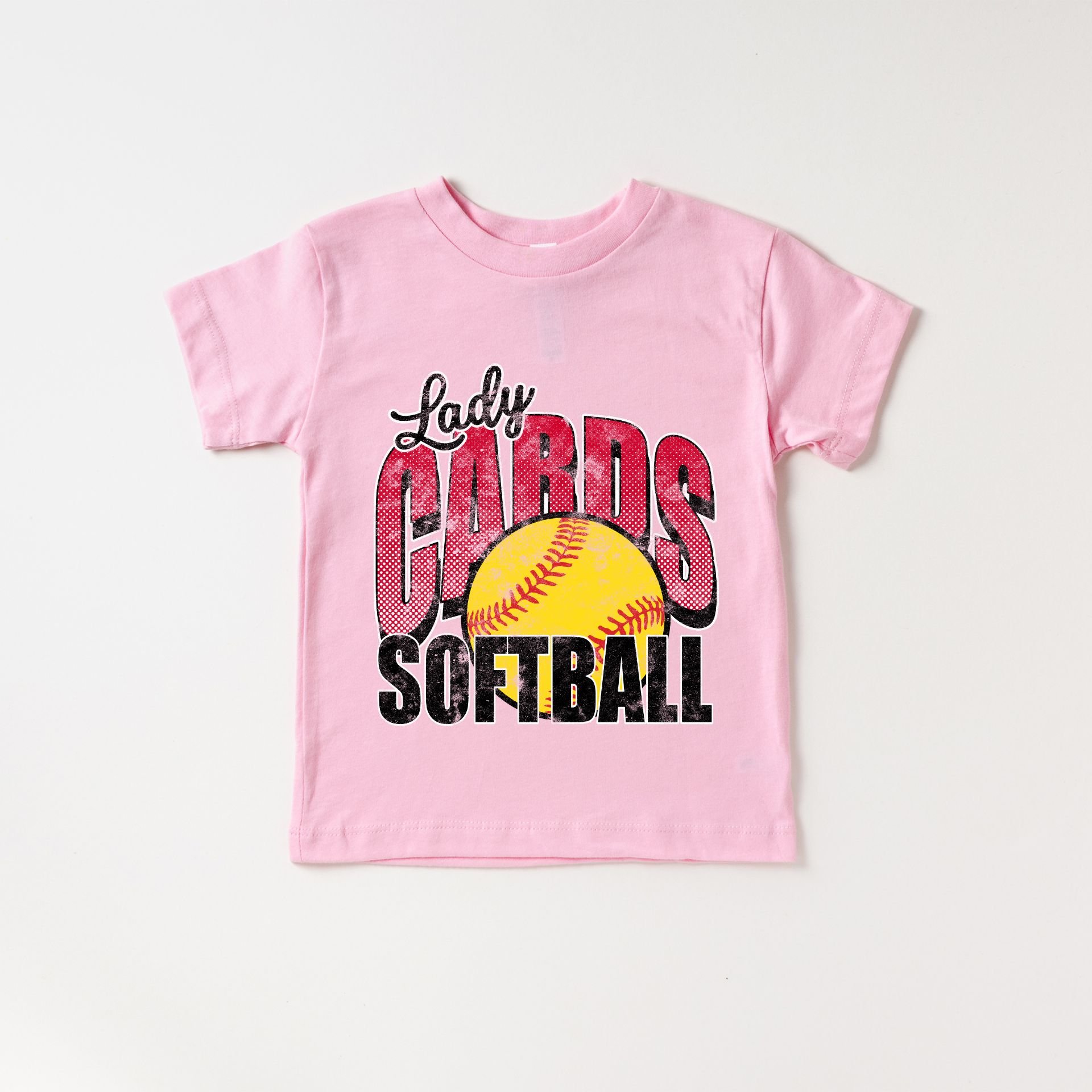 Lady Cards Softball Tee- Pink