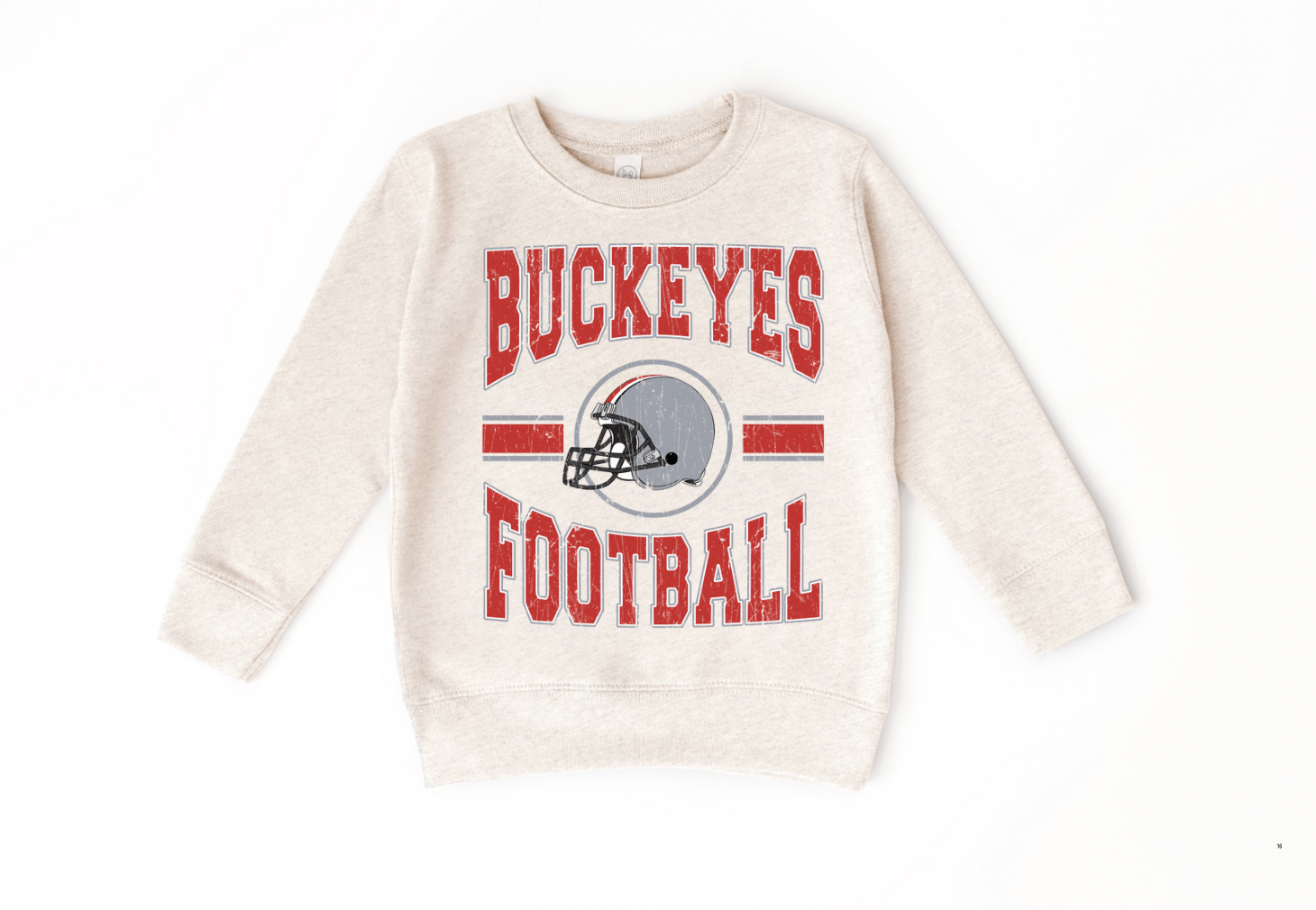 Buckeyes Football Cream Sweatshirt