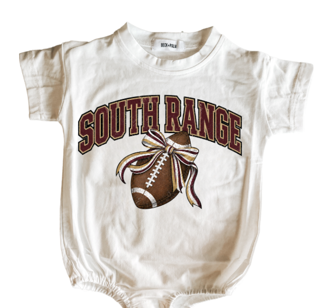 Bow+Football South Range -Romper Tee