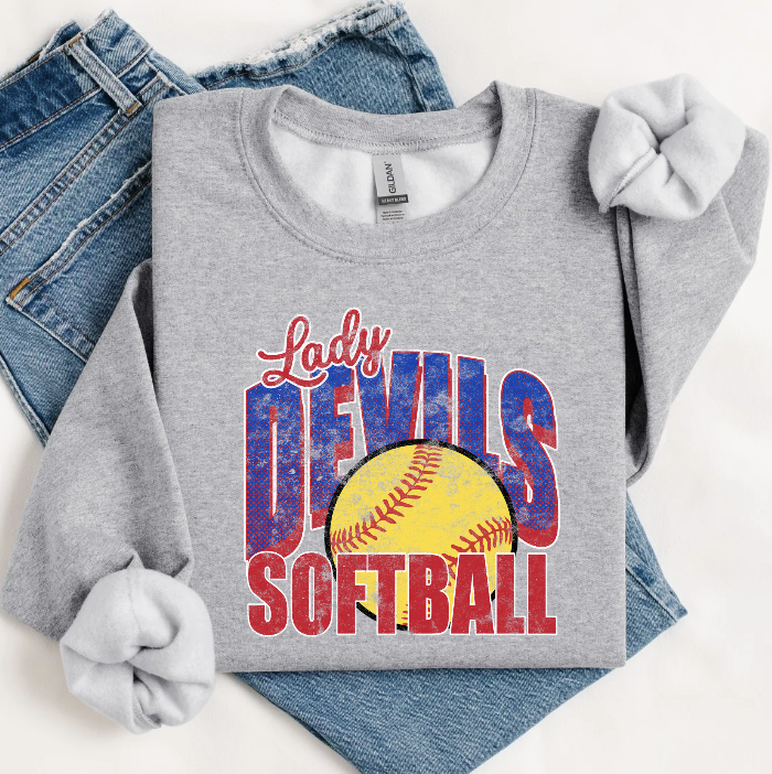 Lady Devils Softball- Sweatshirt