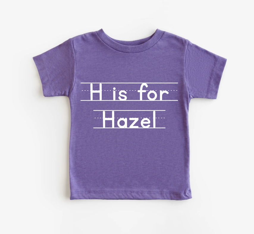 Purple: Back to School "Alphabet Style"
