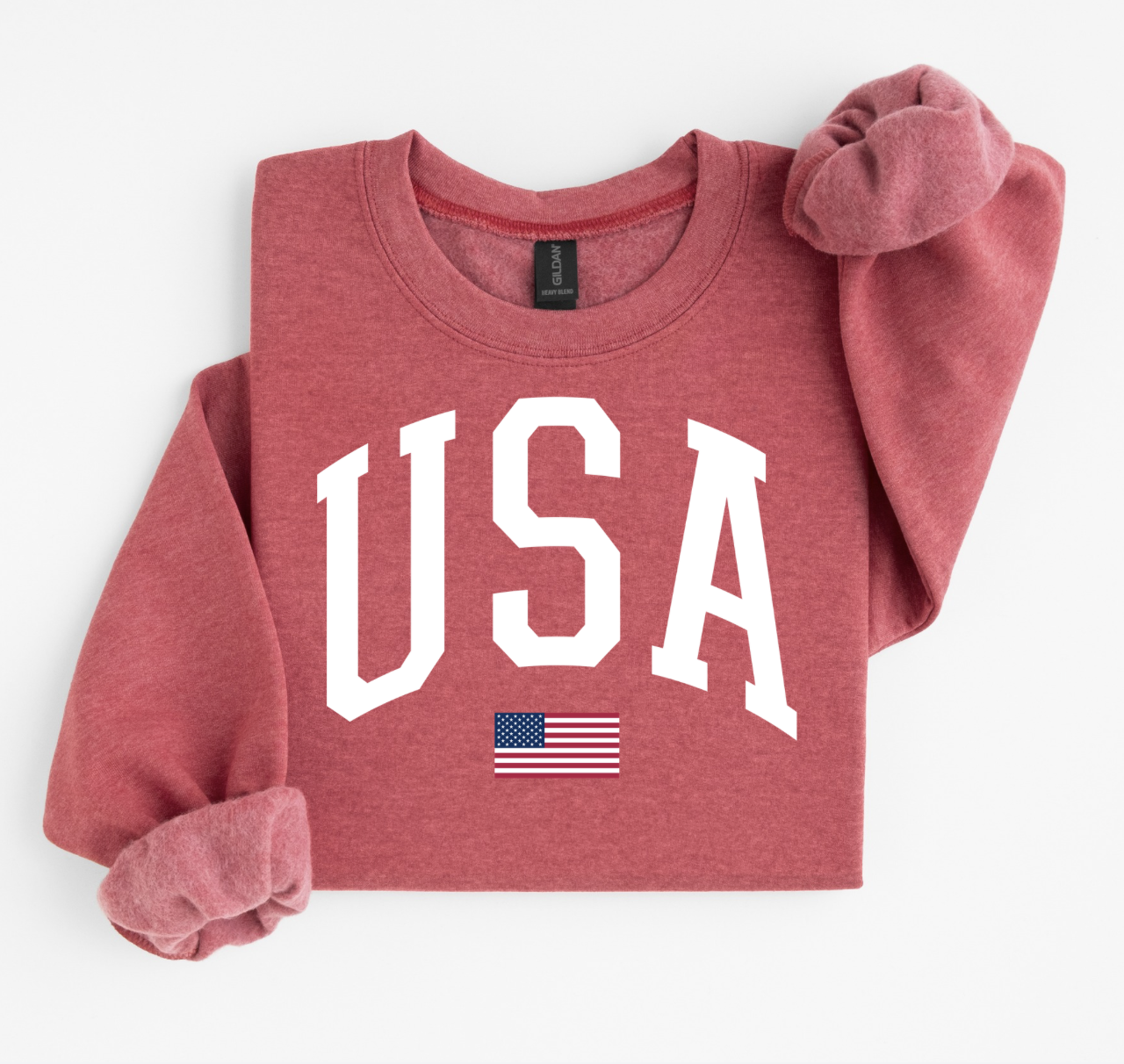 Adult Sweatshirt - RED USA