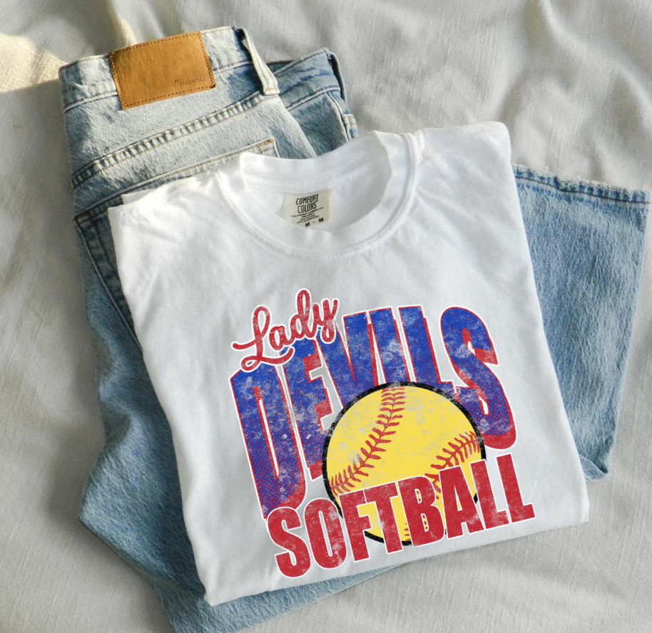 Lady Devils Softball- White