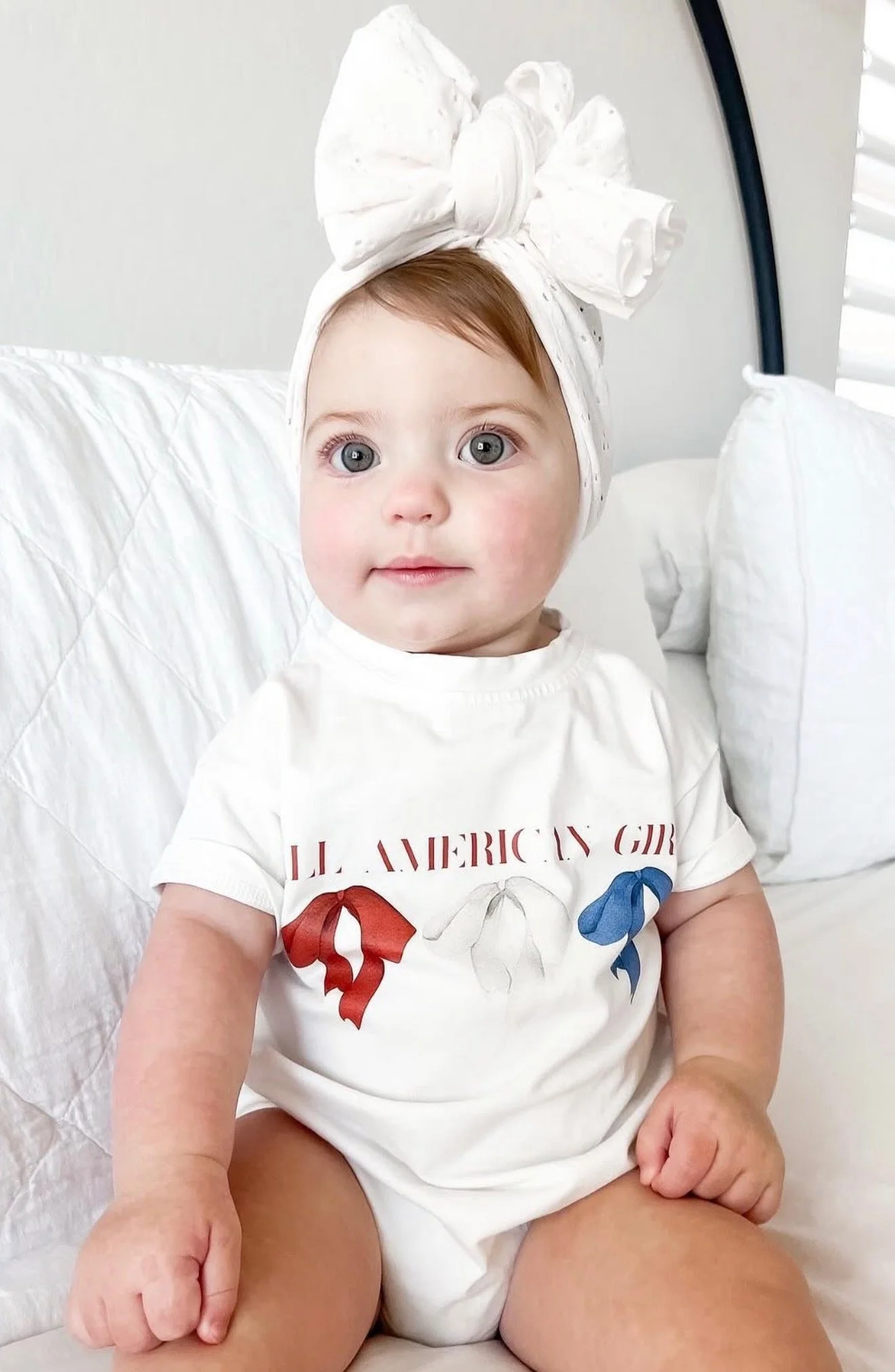 All American Girl Romper Tee