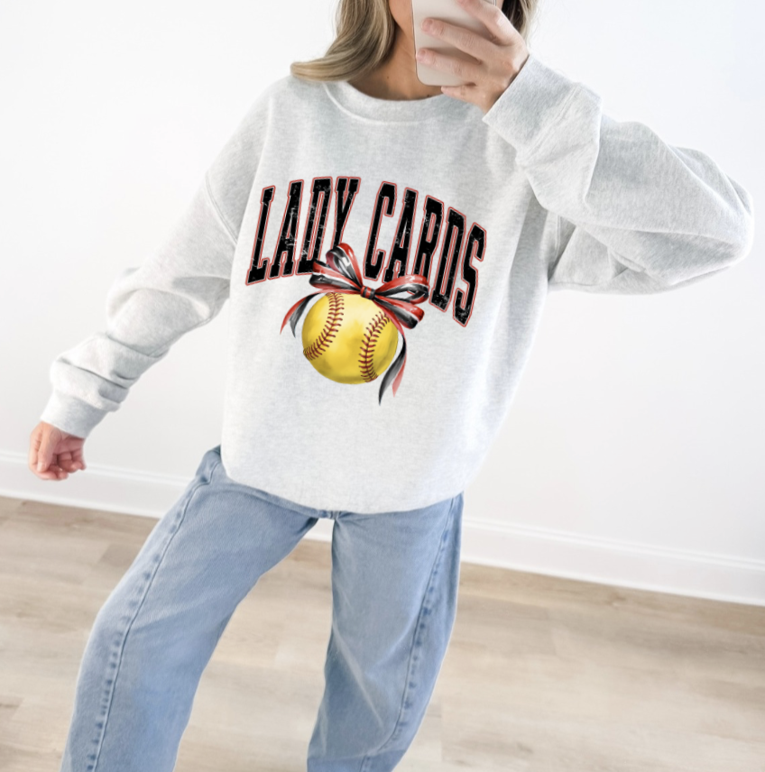 Lady Cards Sweatshirt ASH GREY