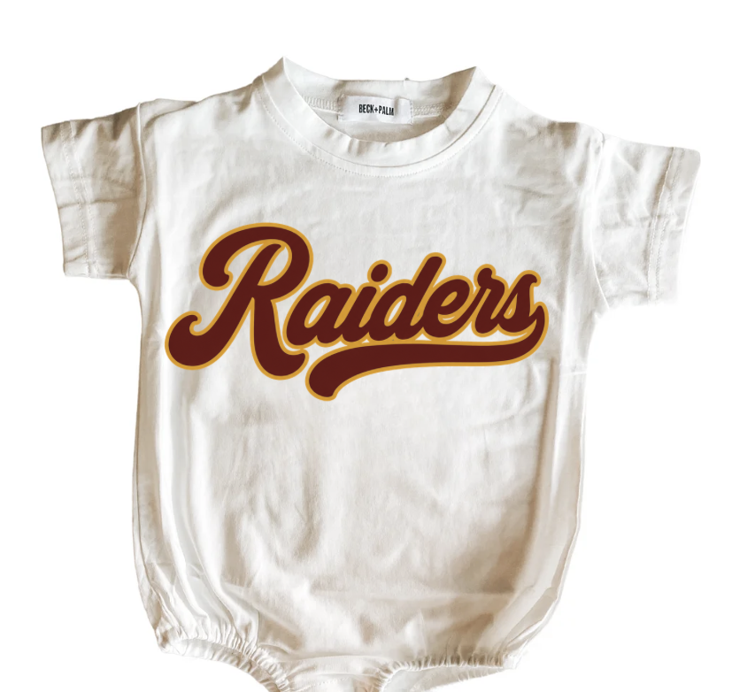 Raiders Vintage Script-Romper Tee