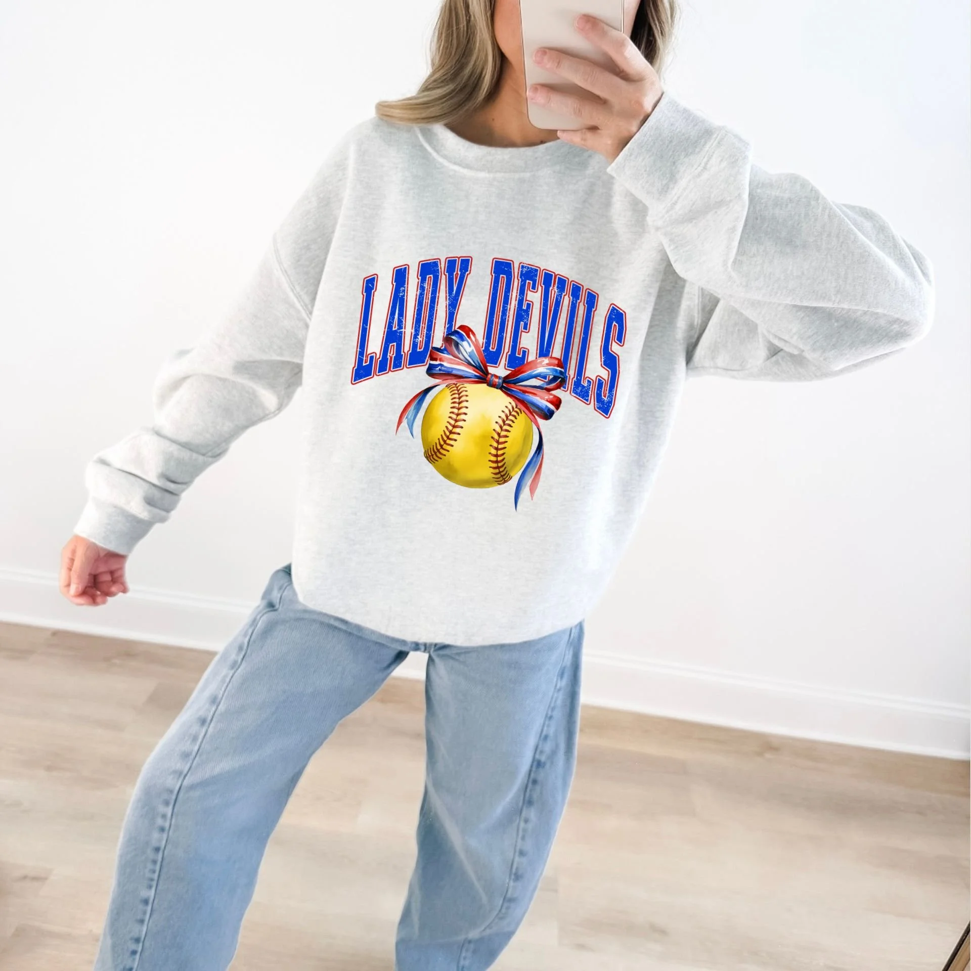 LADY DEVILS SWEATSHIRT ASH GREY