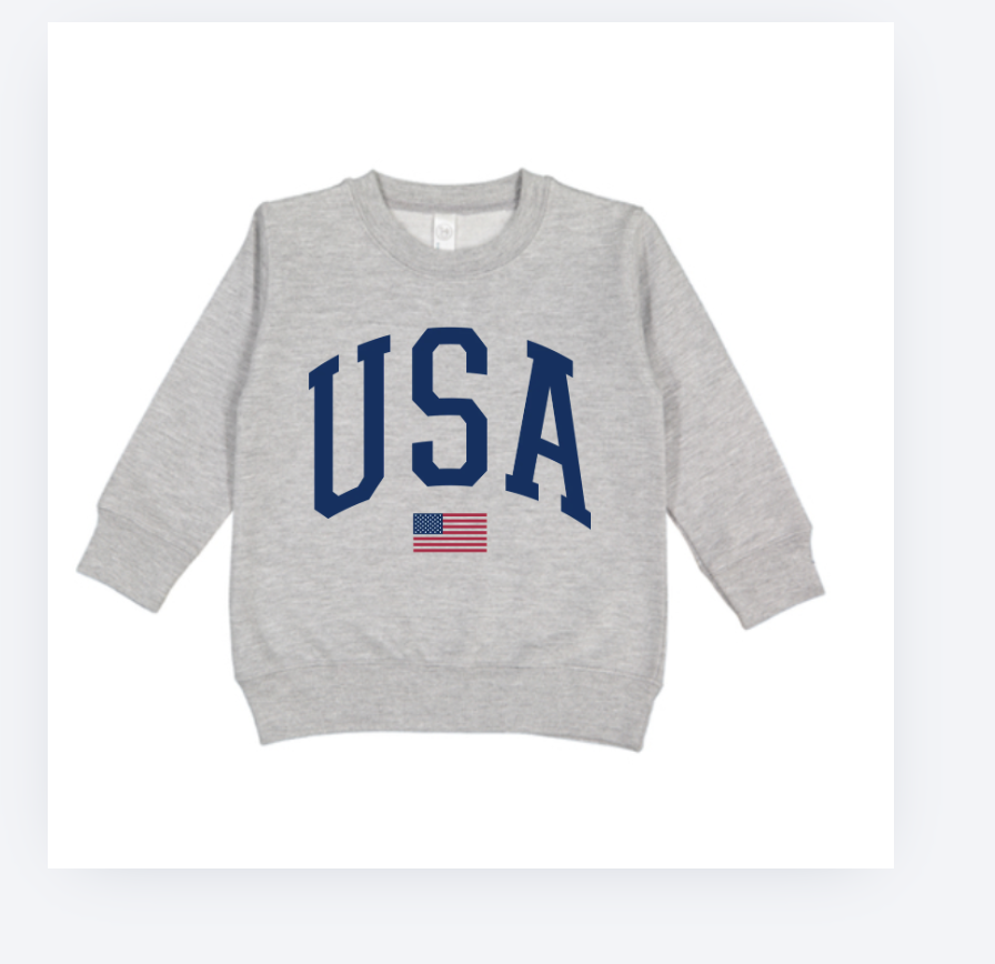 Kid Sweatshirt - Grey USA