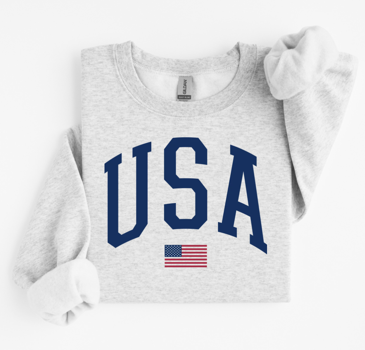 Adult Sweatshirt - ASH GREY- USA