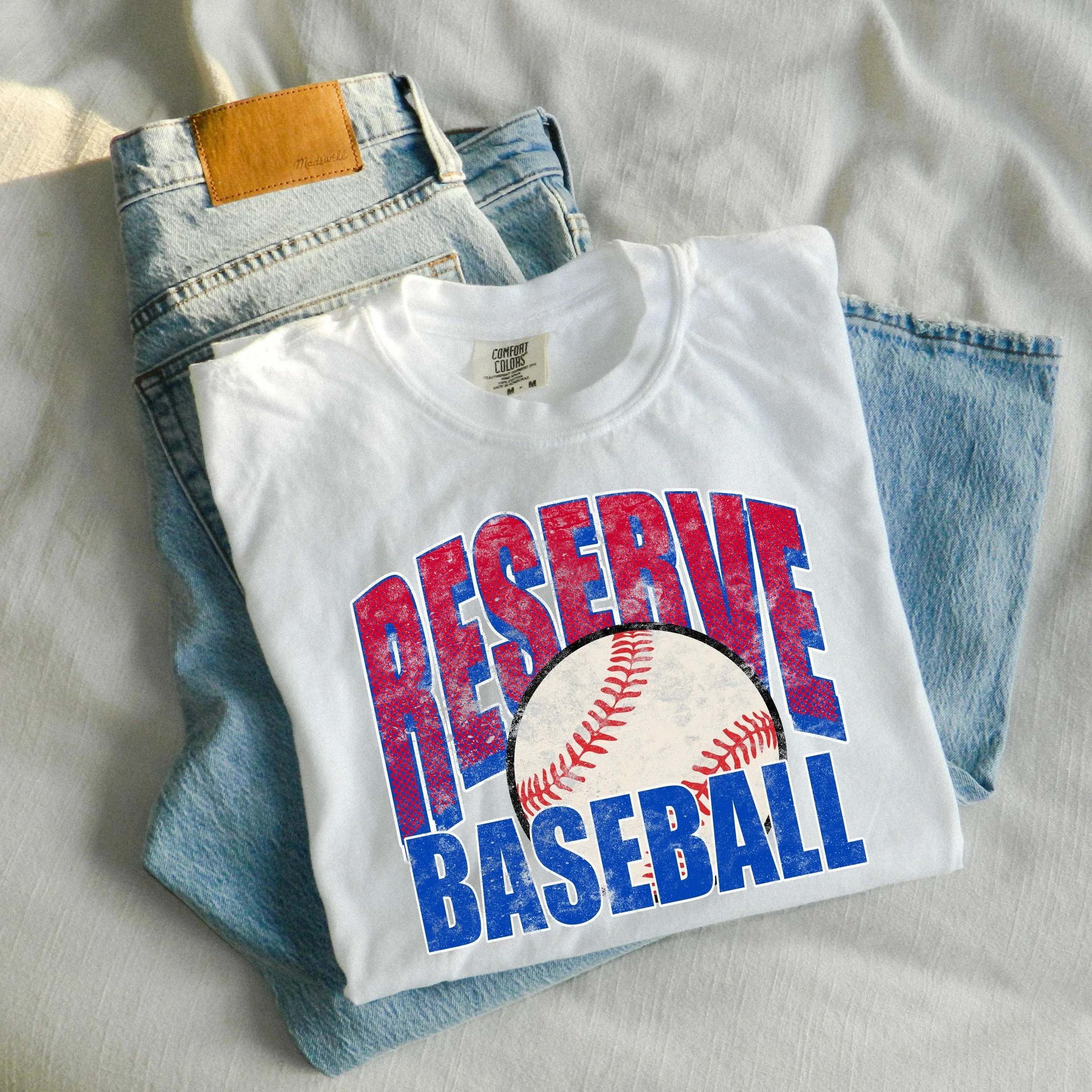 RESERVE BASEBALL - White