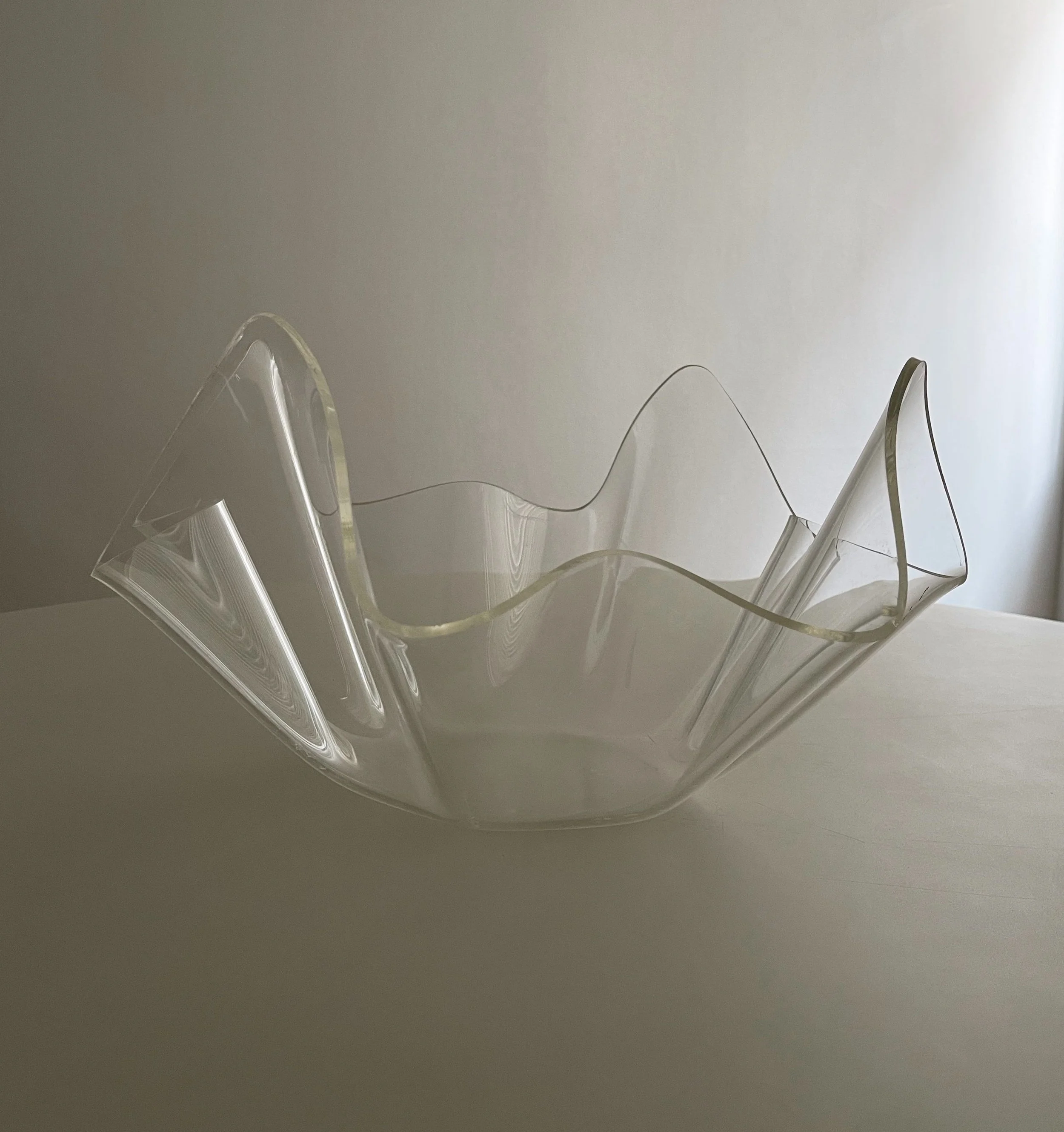 Vintage Acrylic Handkerchief Bowl