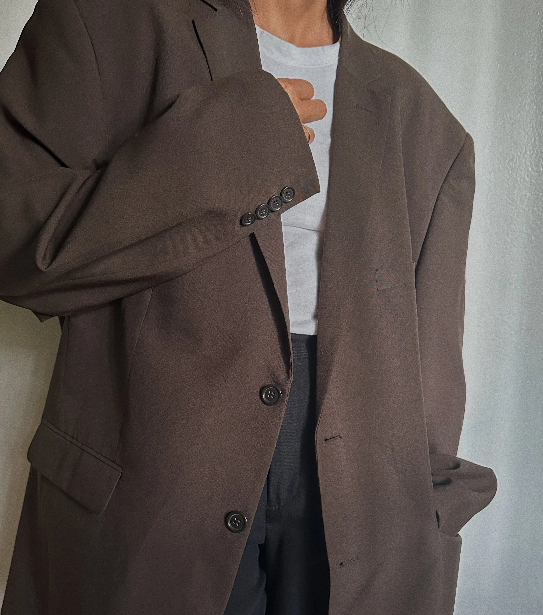 Vintage Chocolate Brown Blazer