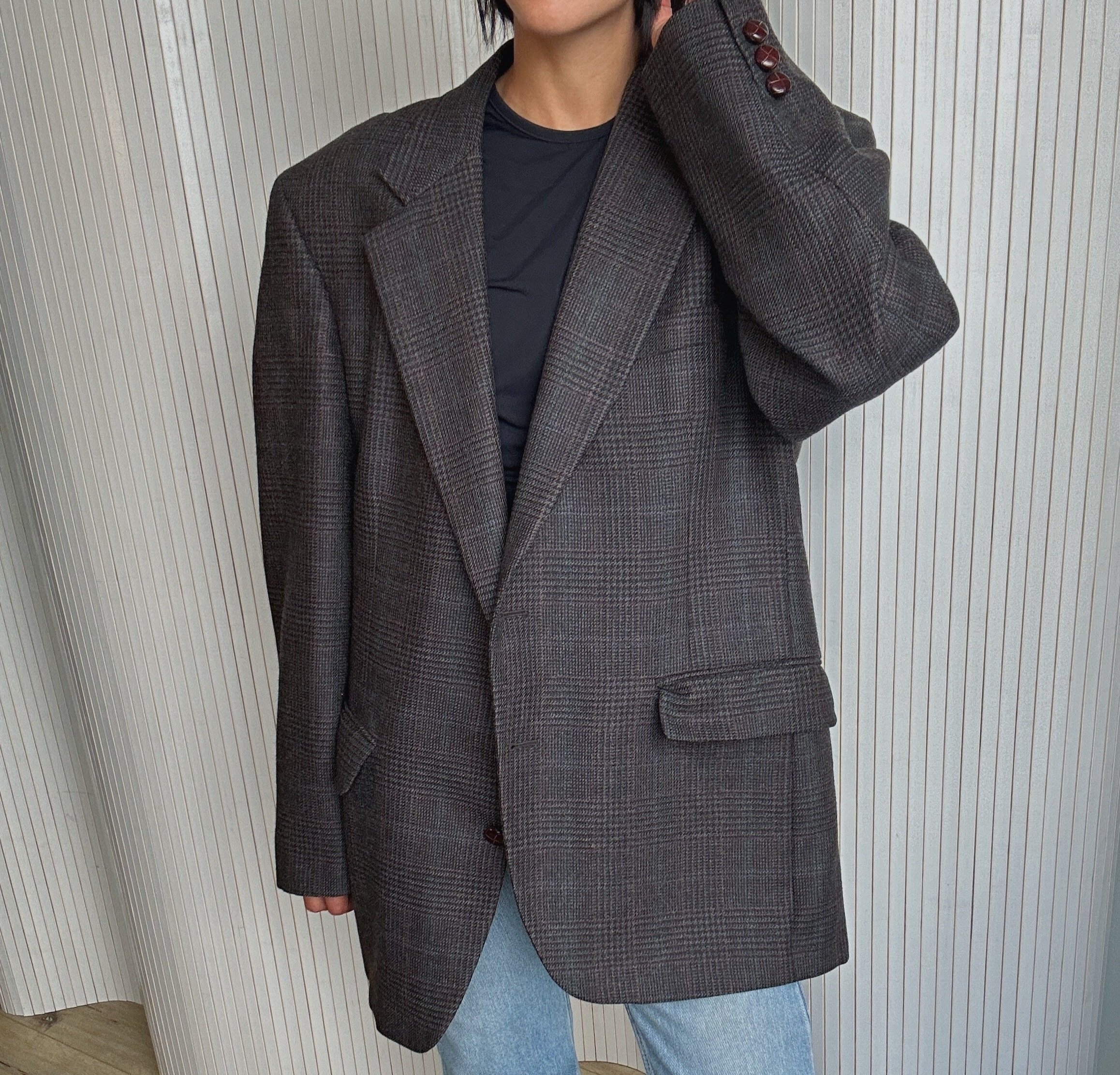 Vintage Wool Boyfriend Blazer