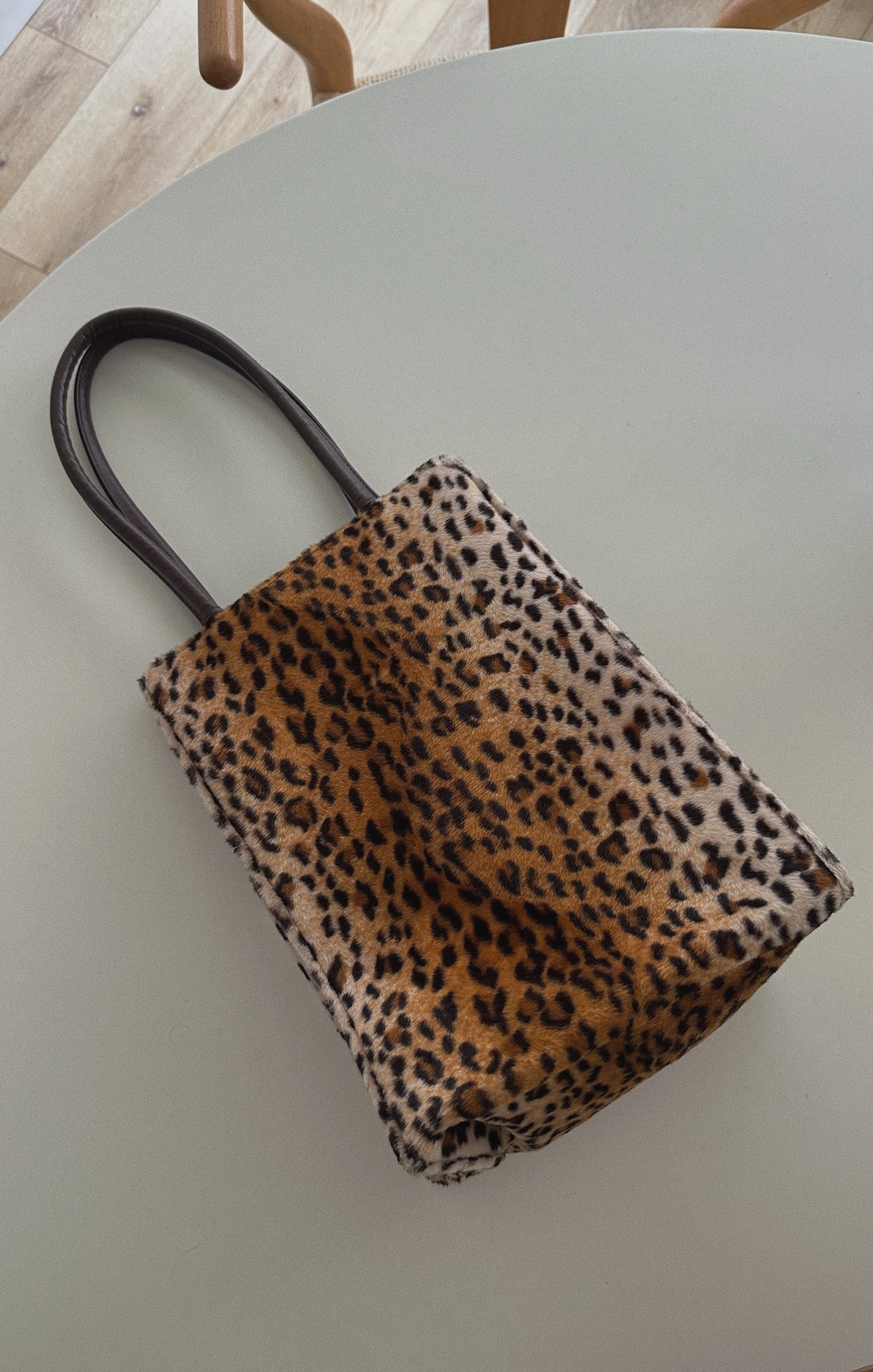 Vintage Leopard Tote Purse